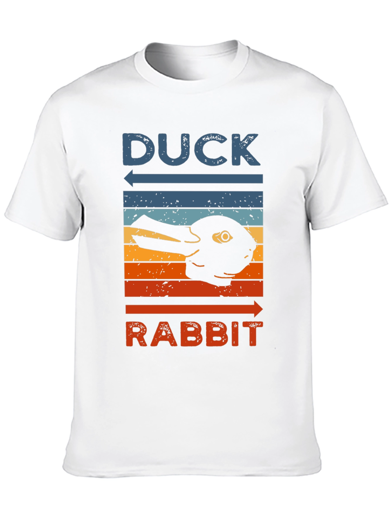 Duck Rabbit Illusion Graphic Tee - Visual Perception T-Shirt
