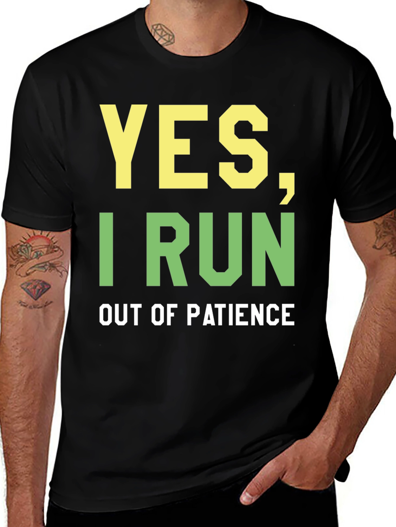 Funny Yes I Run Out of Patience Graphic Tee