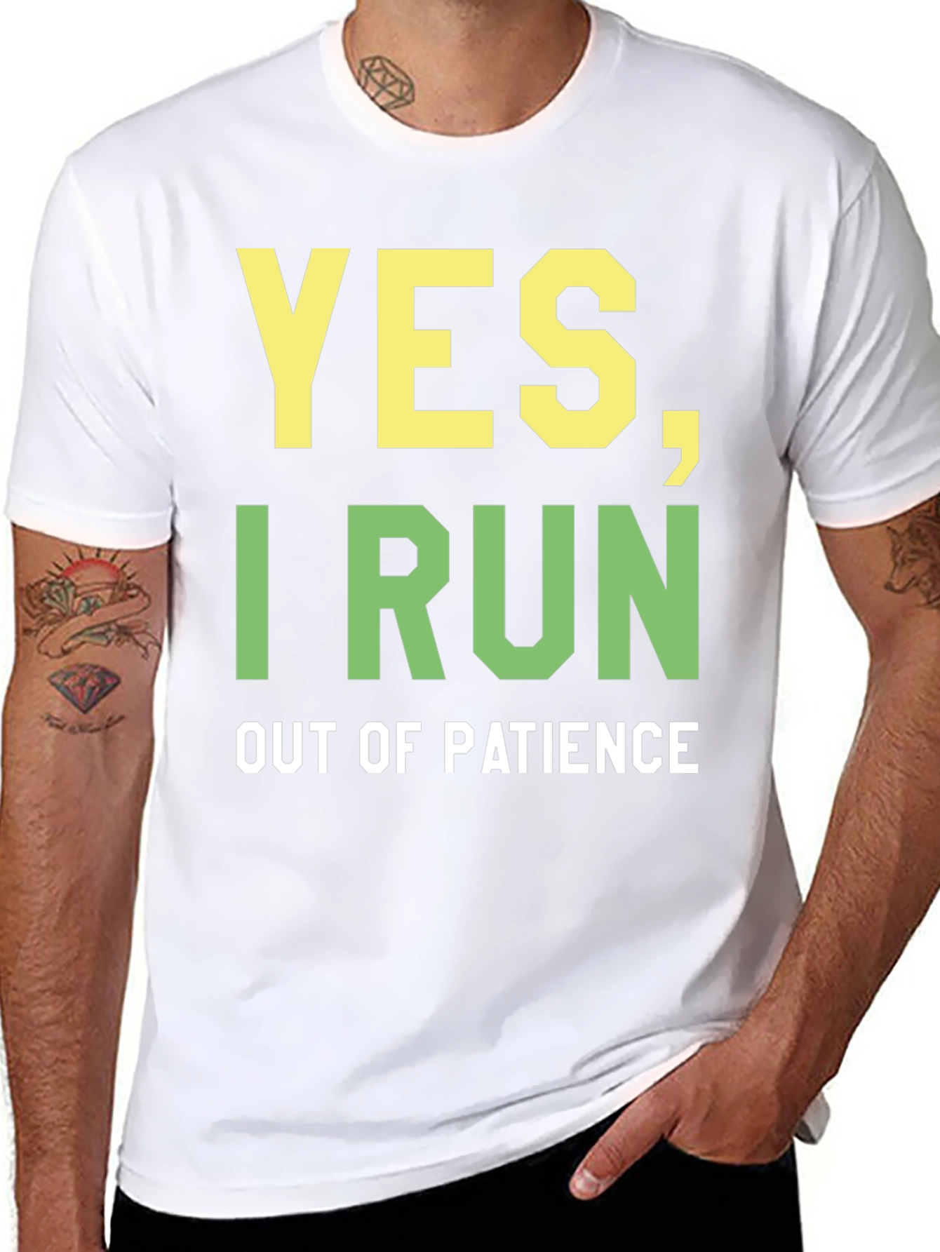 Funny Yes I Run Out of Patience Graphic Tee