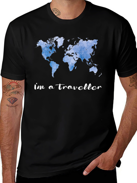 World Traveler Graphic Tee - Adventure Awaits