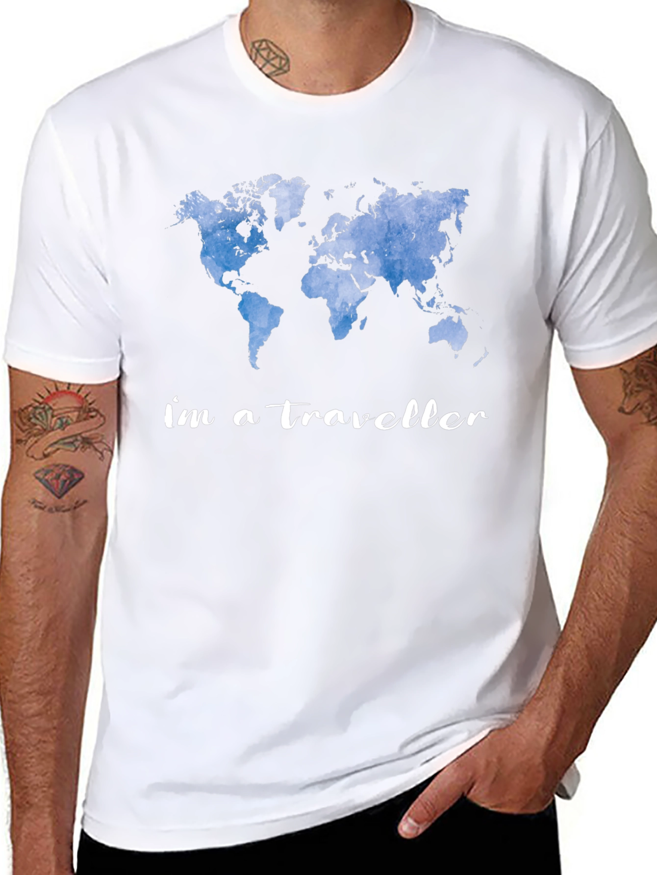 World Traveler Graphic Tee - Adventure Awaits