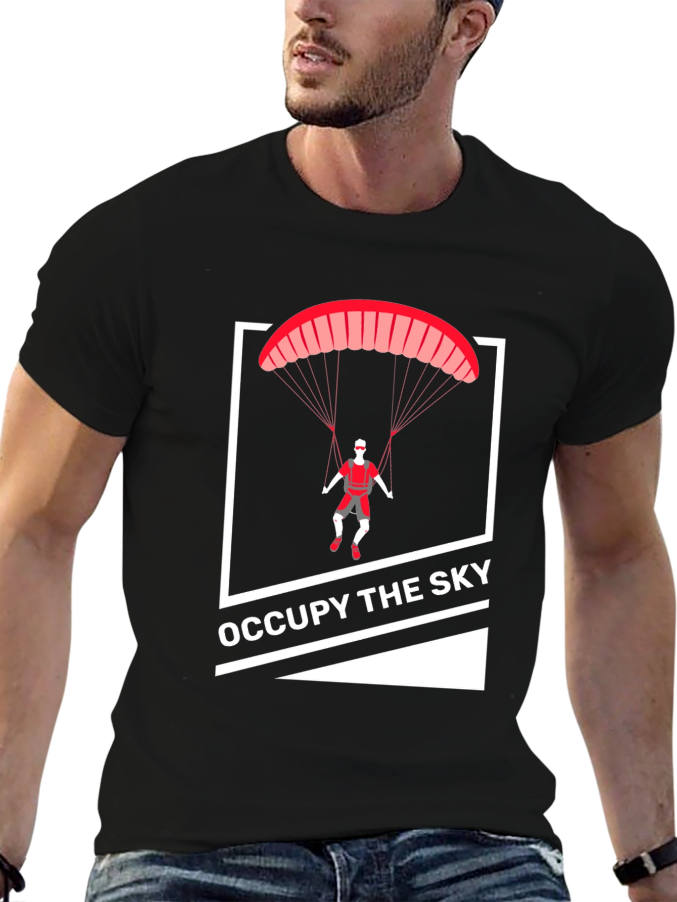 Occupy The Sky Black T-Shirt