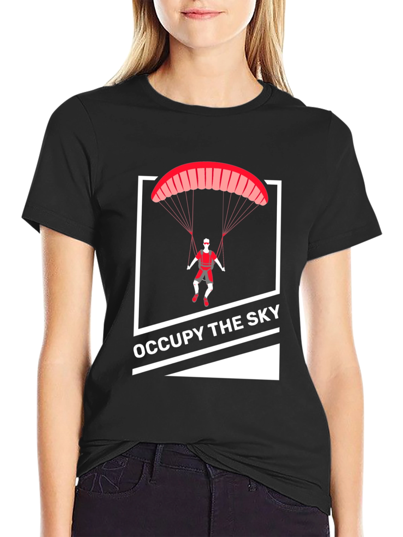 Occupy The Sky Black T-Shirt