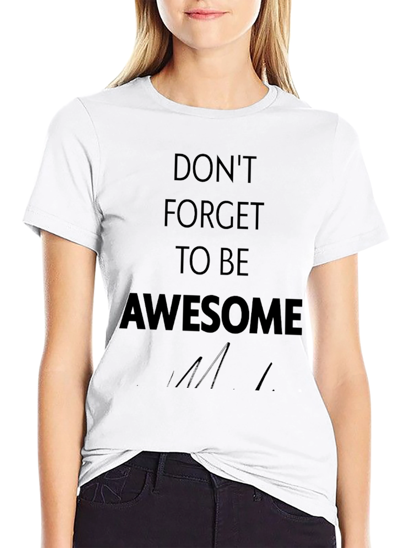 Awesome Reminder Black Tee