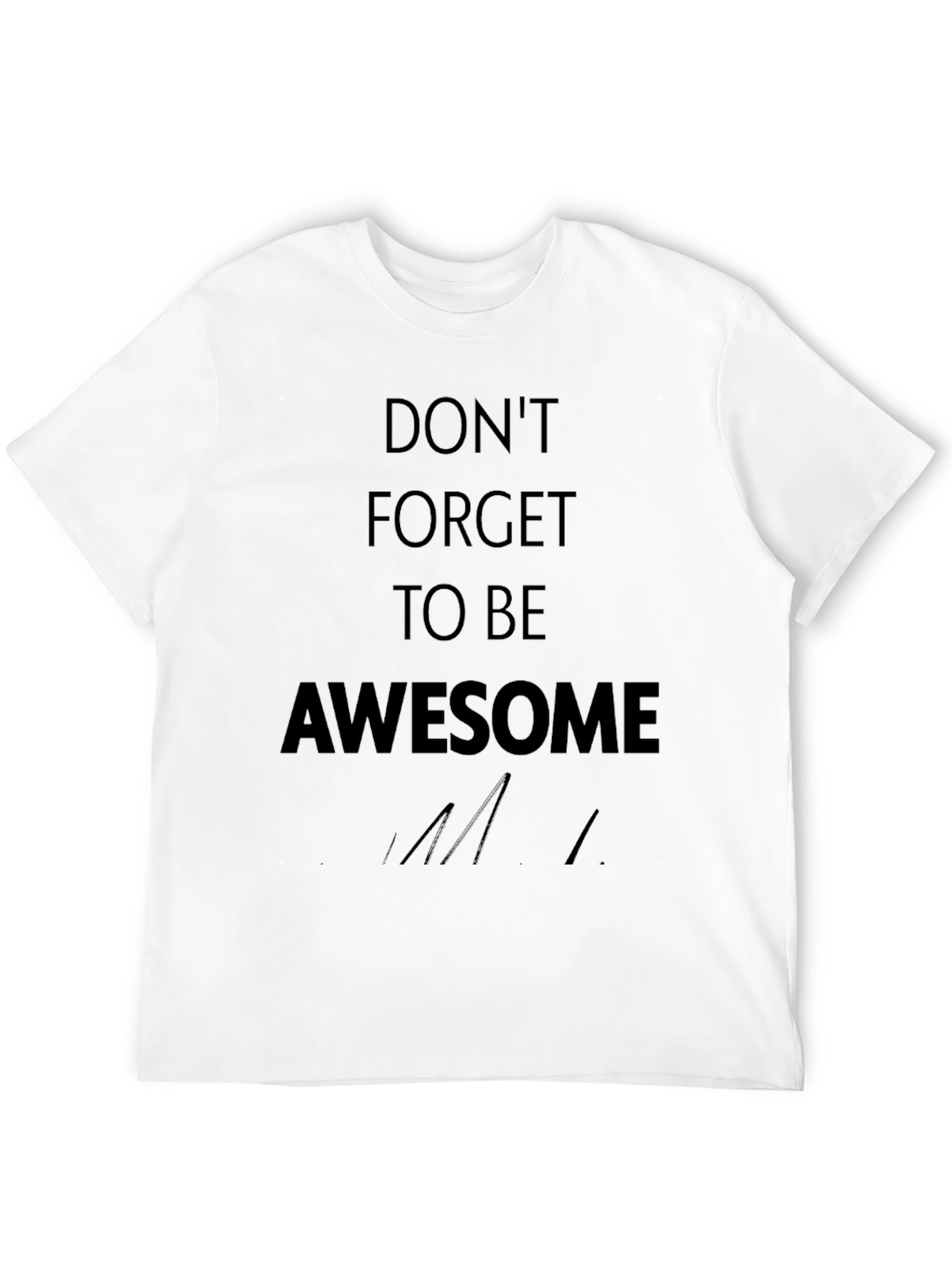 Awesome Reminder Black Tee
