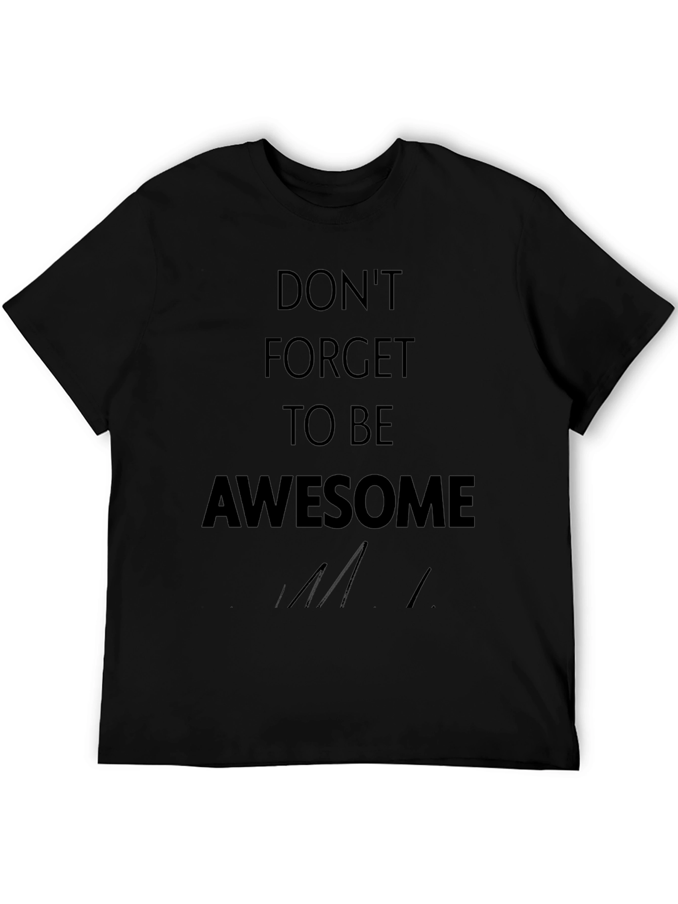 Awesome Reminder Black Tee