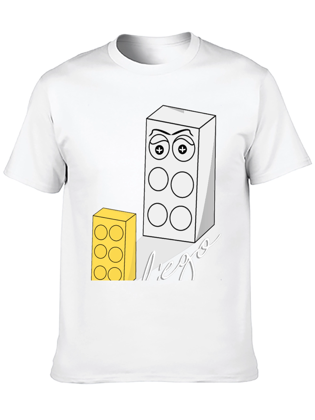 Funny Lego Brick T-Shirt - Cool Graphic Tee