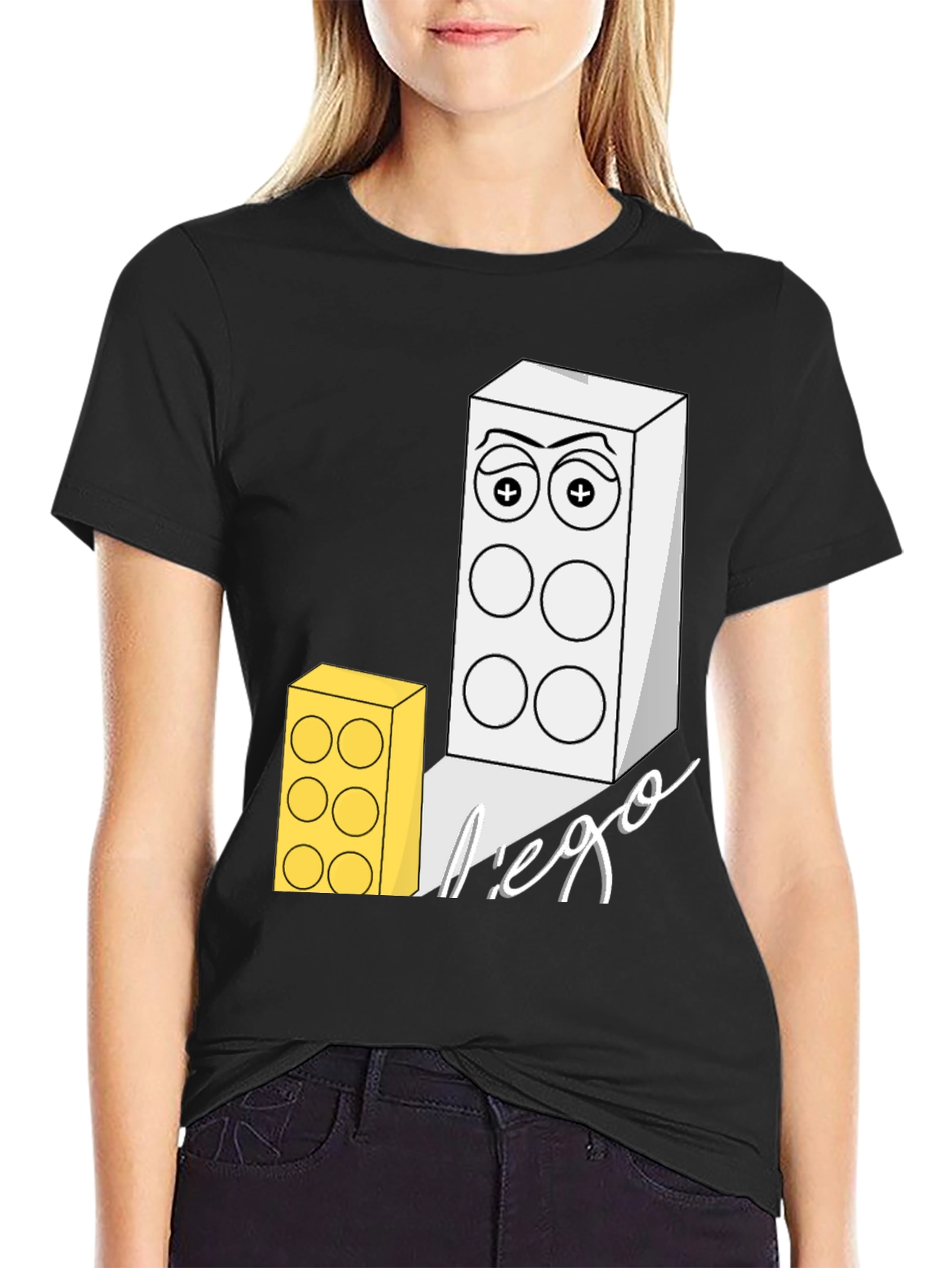 Funny Lego Brick T-Shirt - Cool Graphic Tee