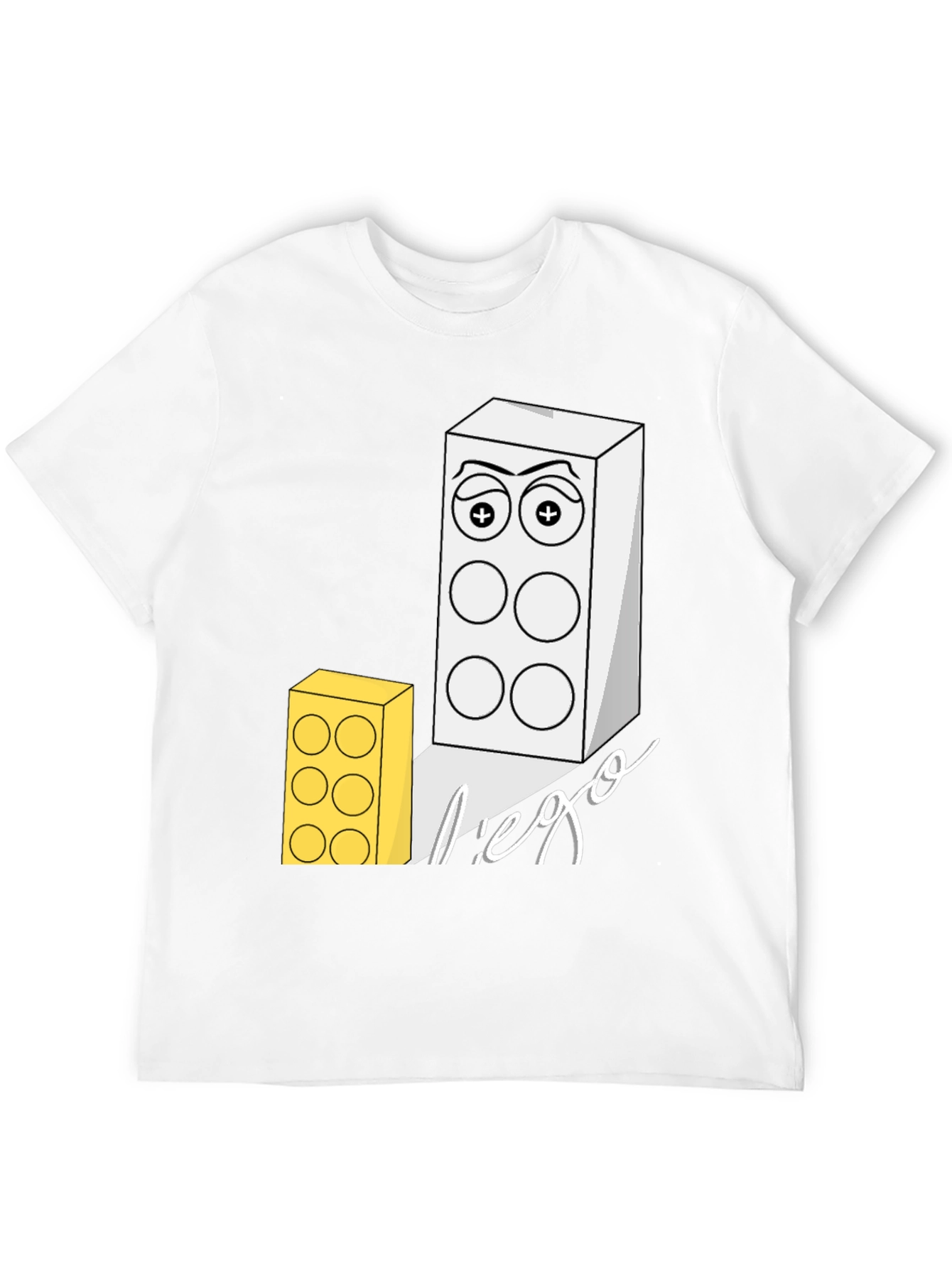 Funny Lego Brick T-Shirt - Cool Graphic Tee