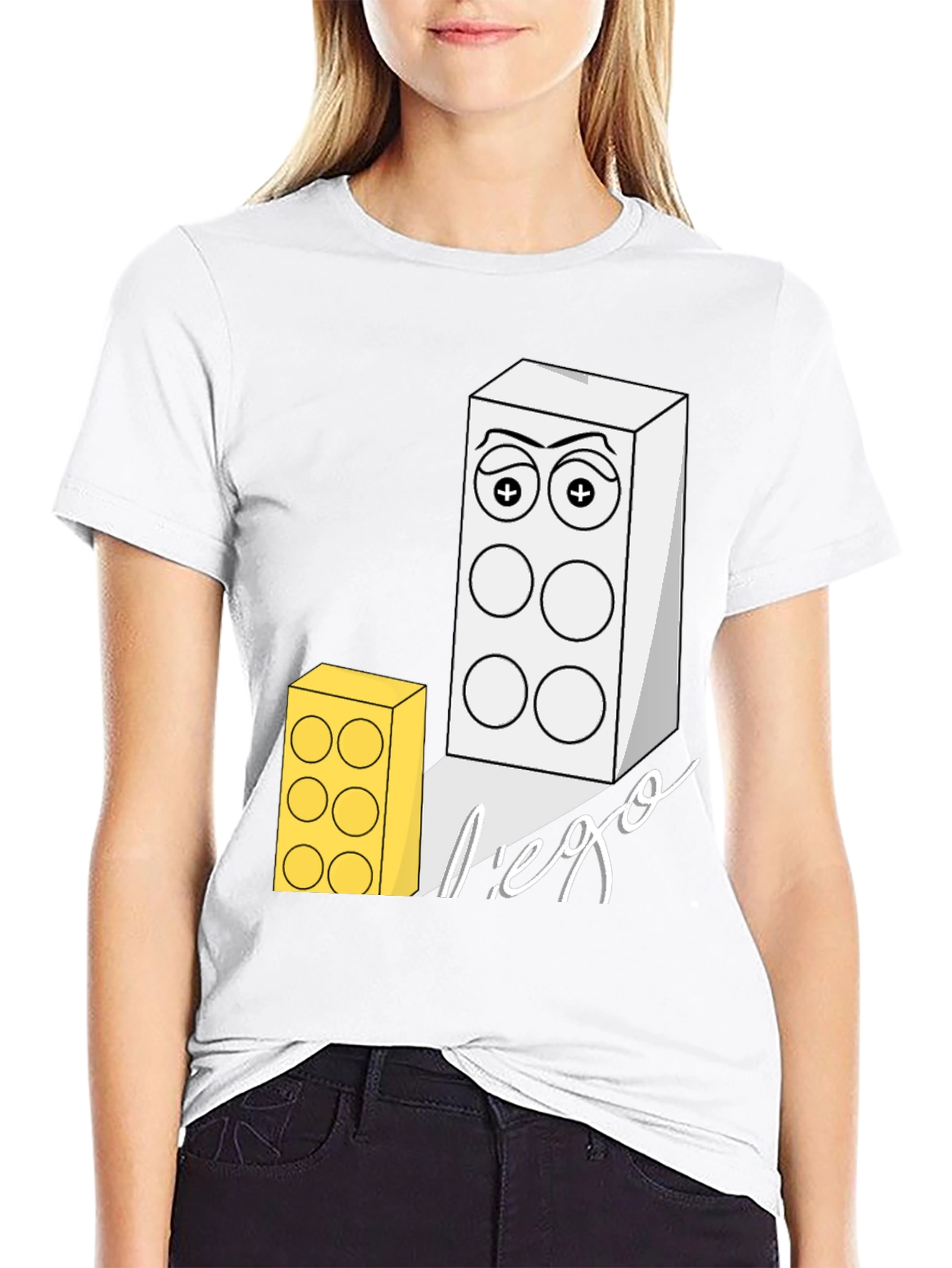 Funny Lego Brick T-Shirt - Cool Graphic Tee