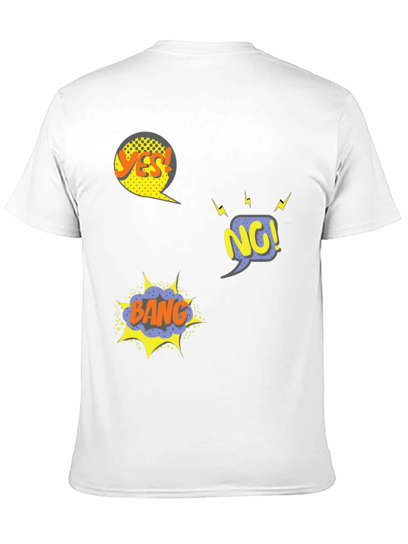 Comic Style Black T-Shirt