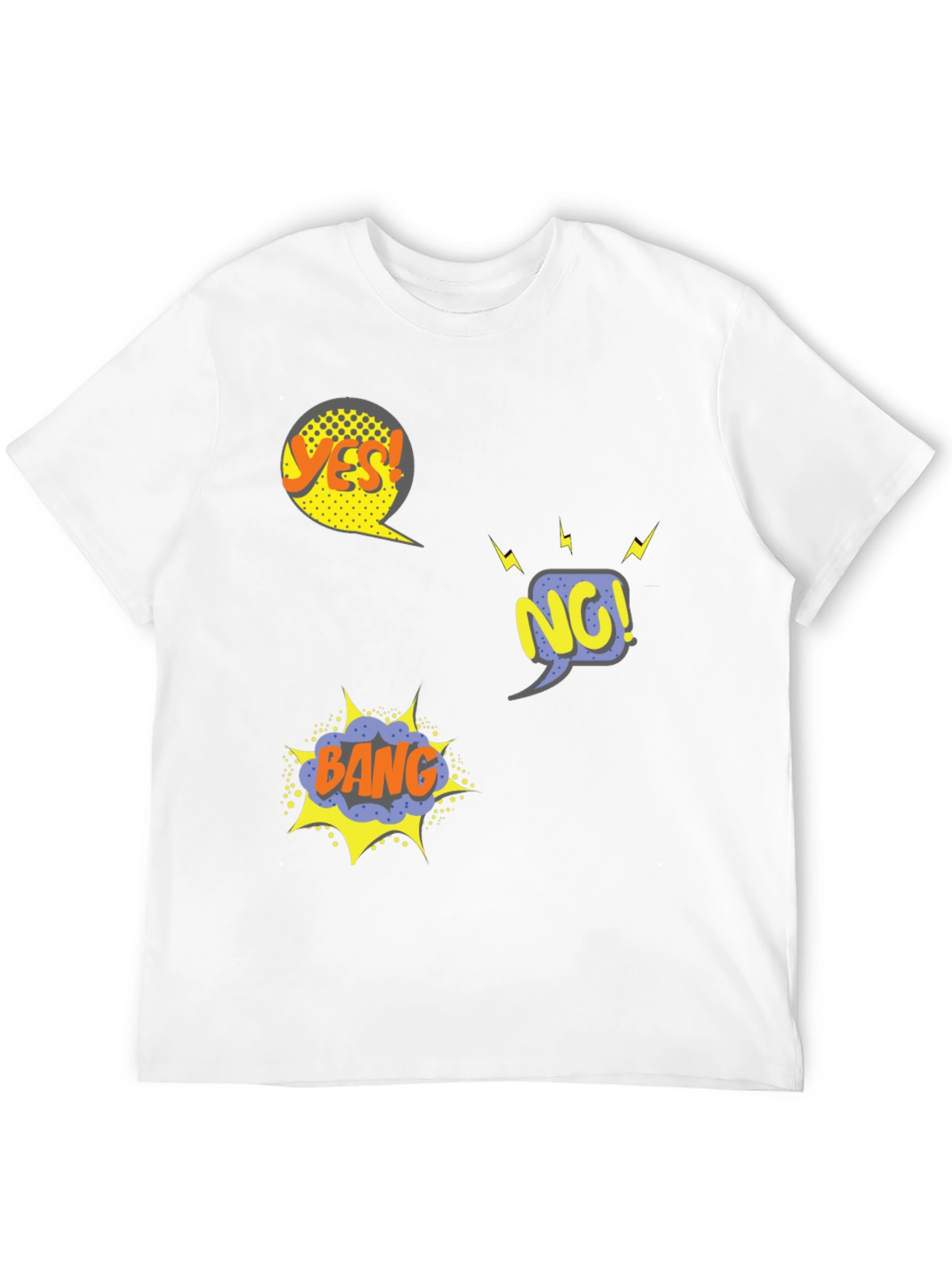 Comic Style Black T-Shirt