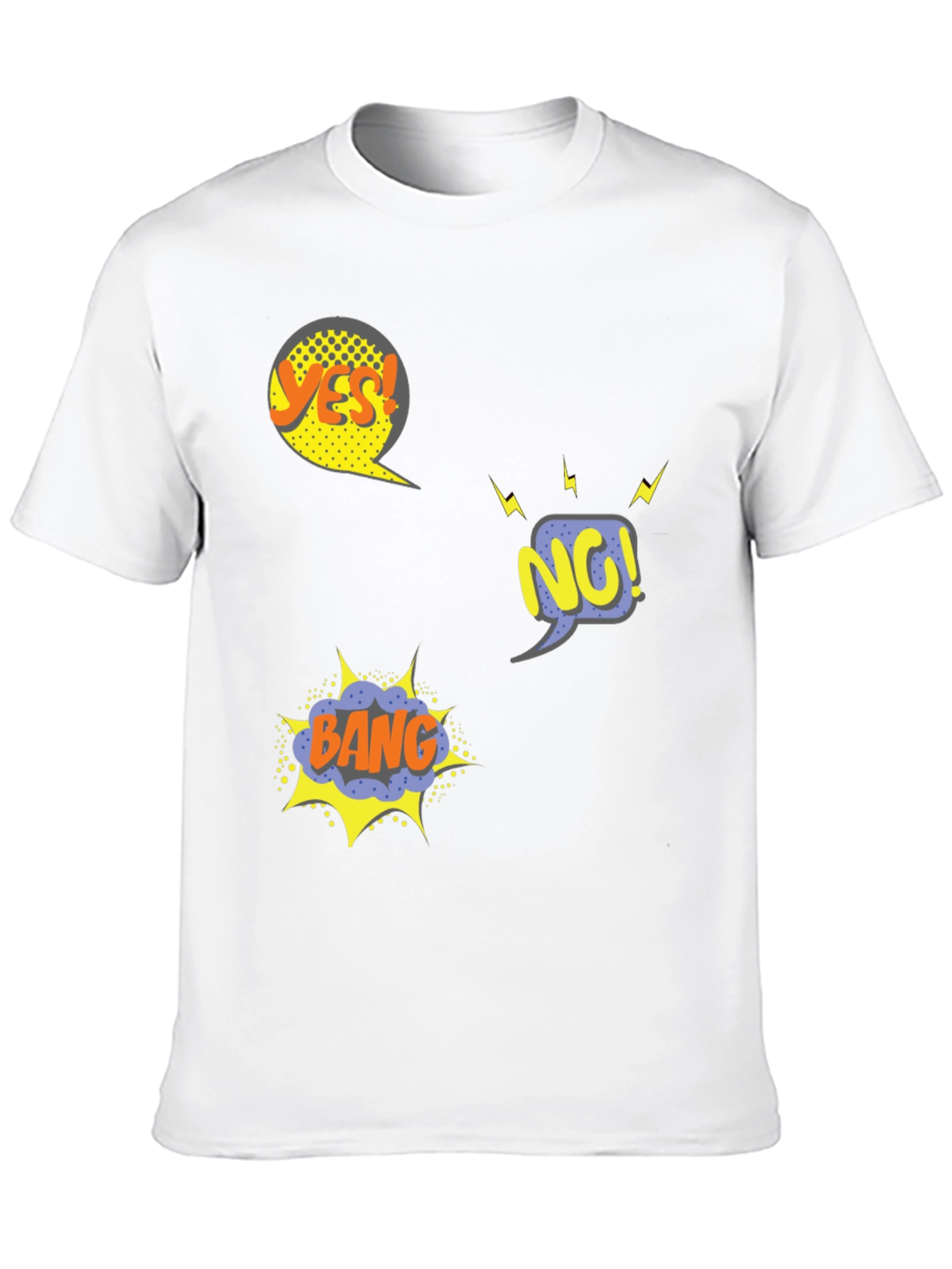 Comic Style Black T-Shirt