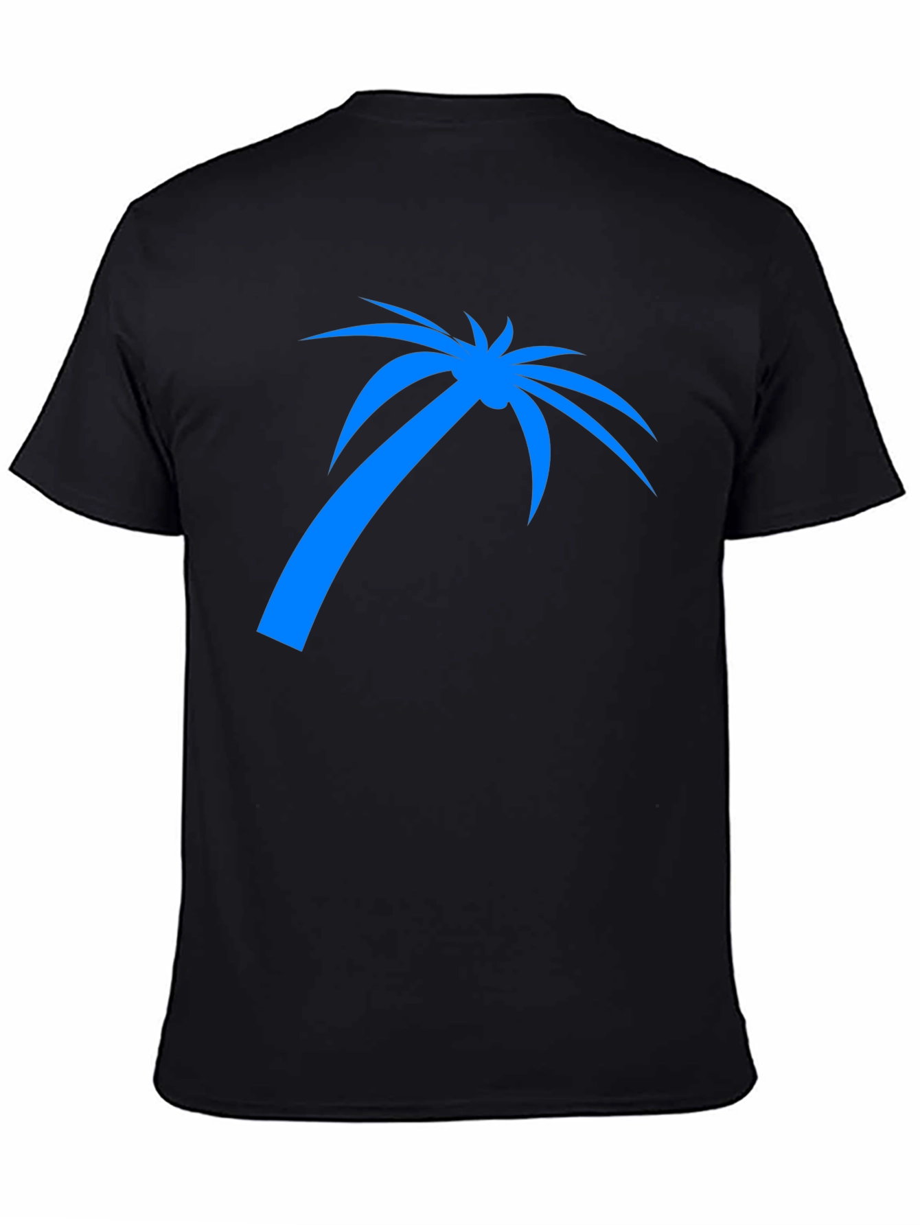 Mens Black Palm Tree Graphic T-Shirt