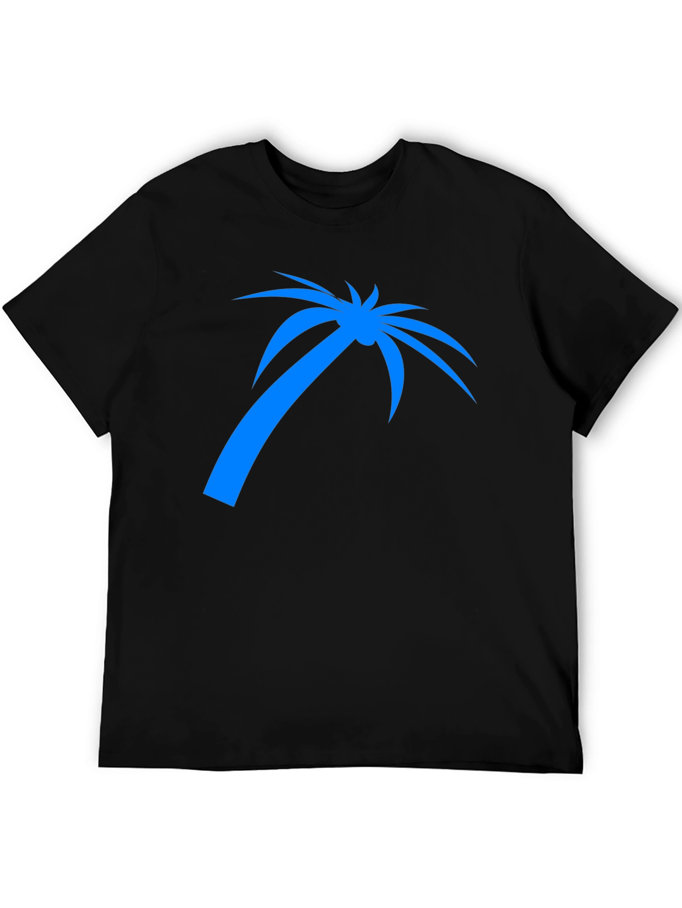 Mens Black Palm Tree Graphic T-Shirt