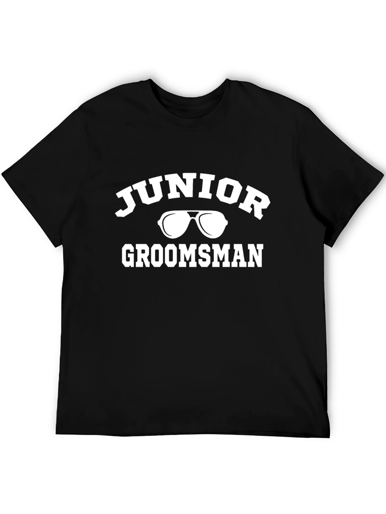 Junior Groomsman Black Graphic T-Shirt