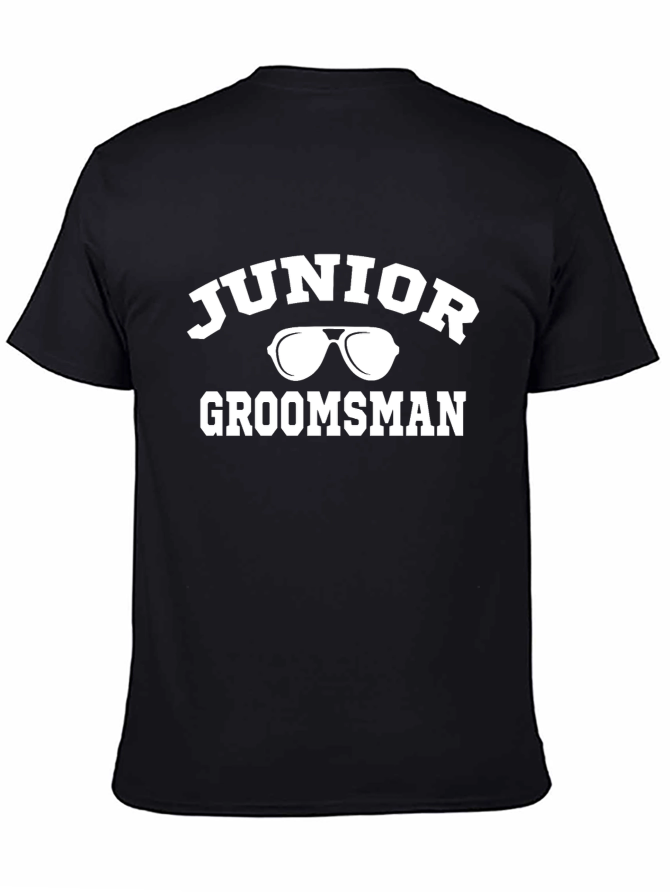Junior Groomsman Black Graphic T-Shirt
