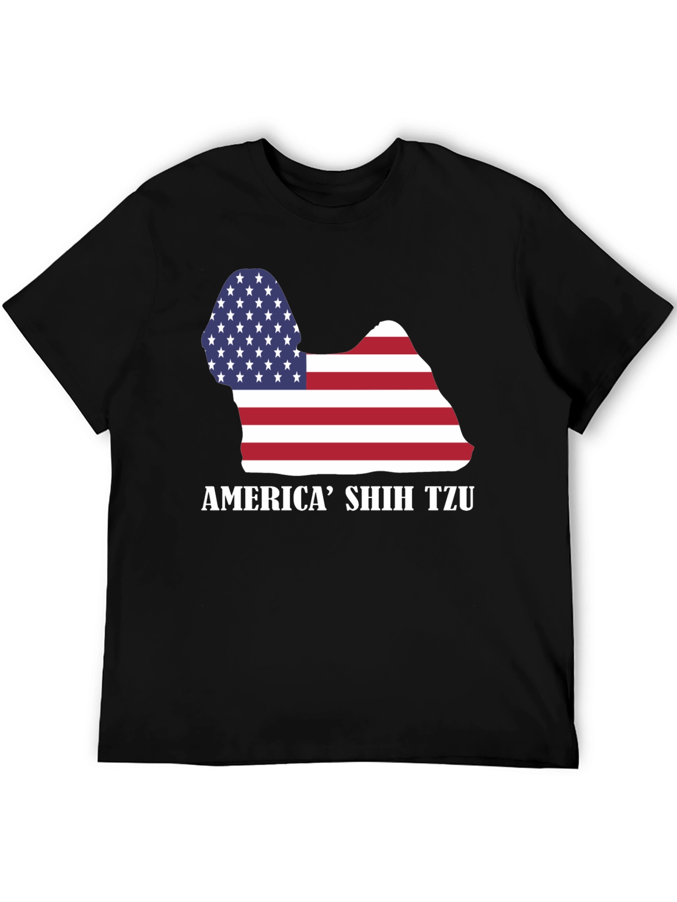 America Shih Tzu Graphic T-Shirt