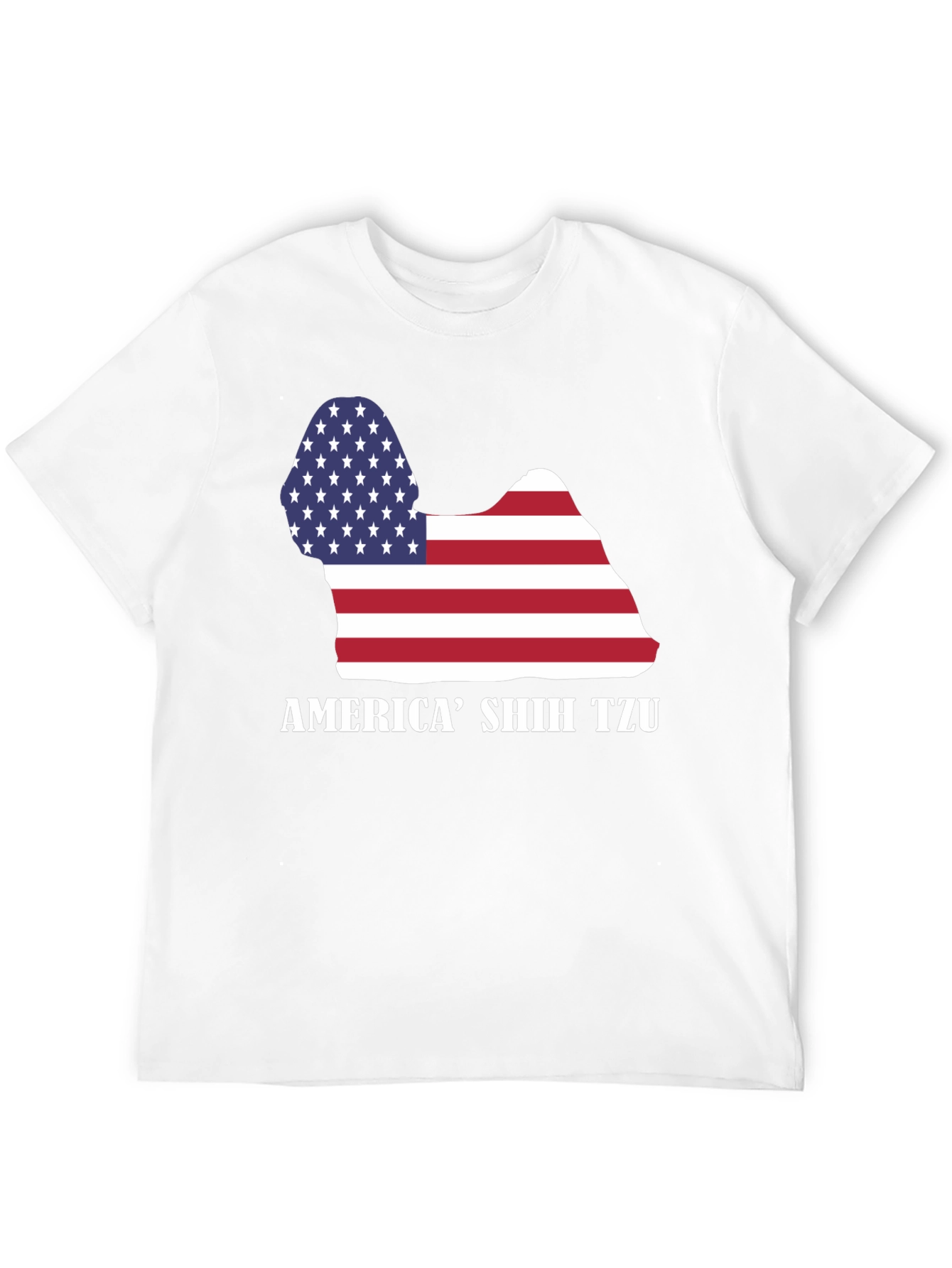America Shih Tzu Graphic T-Shirt