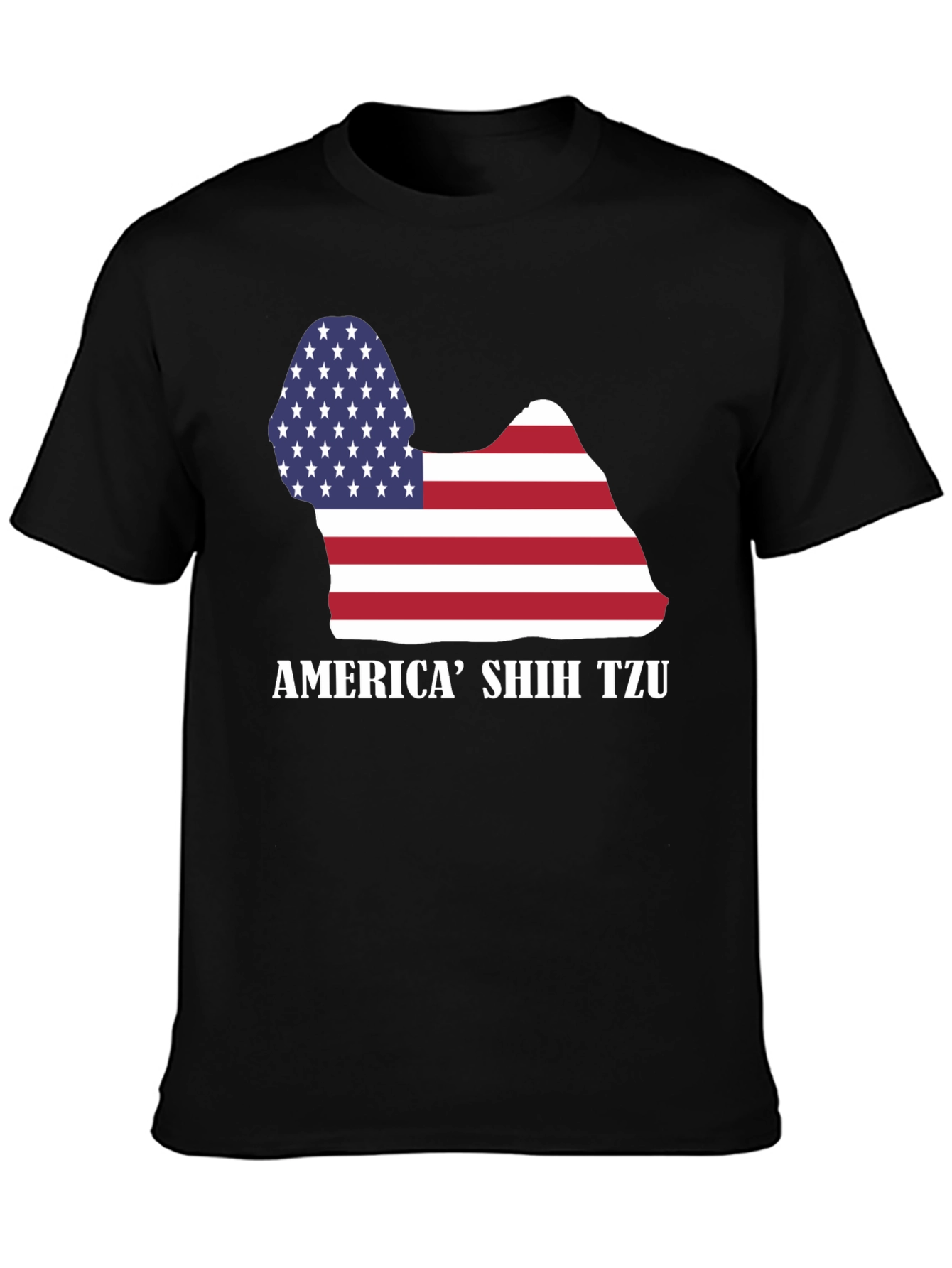 America Shih Tzu Graphic T-Shirt