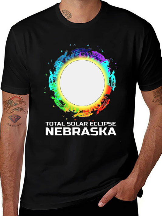 Nebraska Total Solar Eclipse Graphic T-Shirt