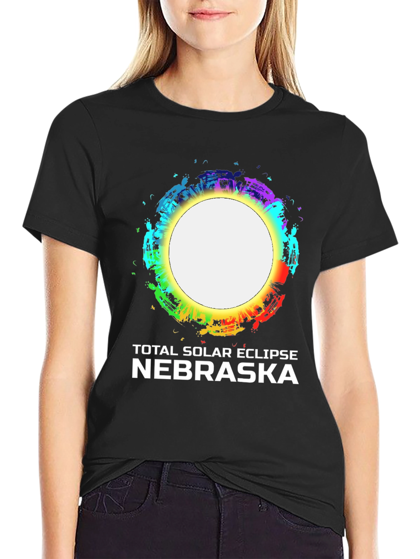 Nebraska Total Solar Eclipse Graphic T-Shirt