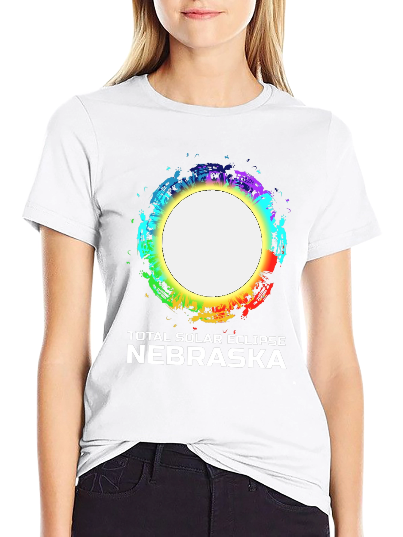 Nebraska Total Solar Eclipse Graphic T-Shirt