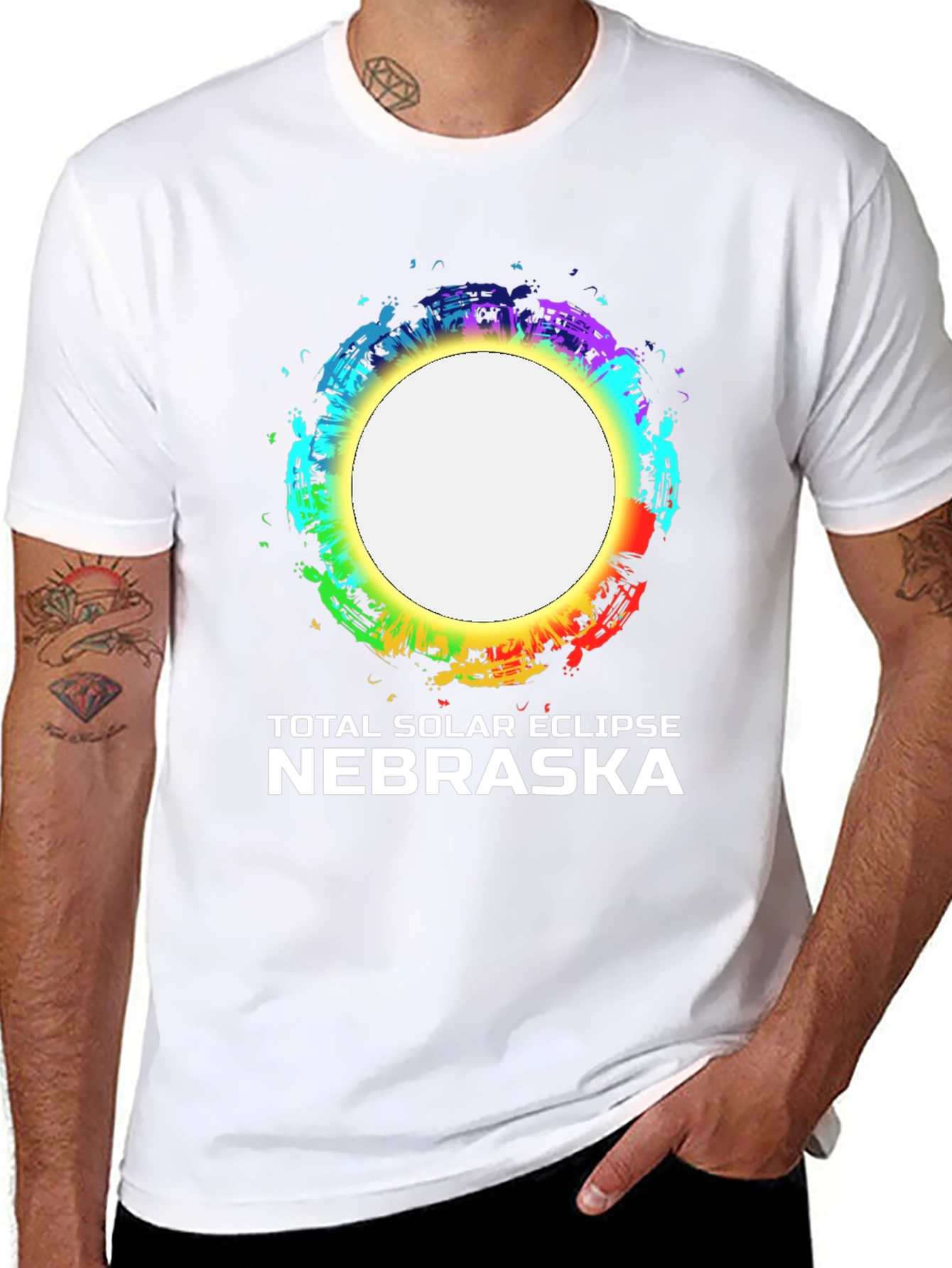 Nebraska Total Solar Eclipse Graphic T-Shirt