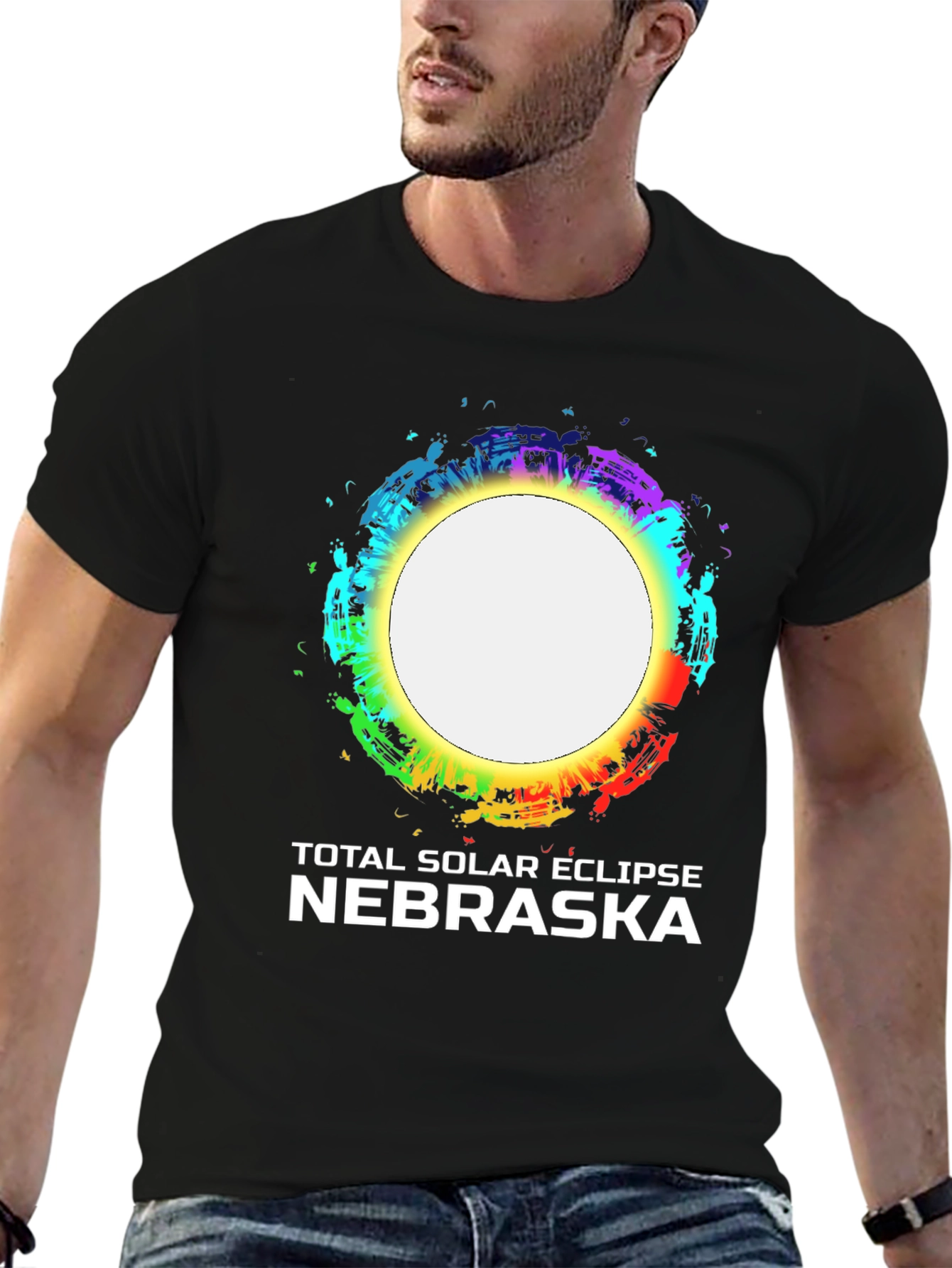 Nebraska Total Solar Eclipse Graphic T-Shirt