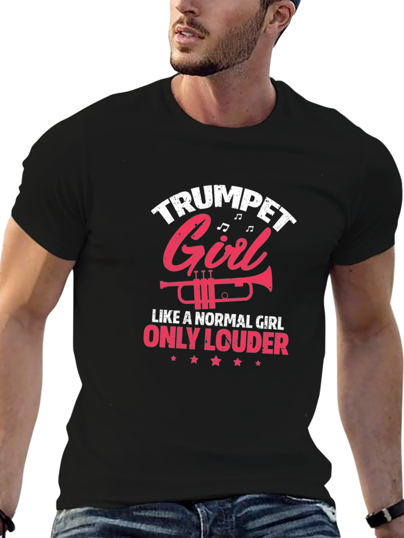 Trumpet Girl T-Shirt - Music Lover Tee