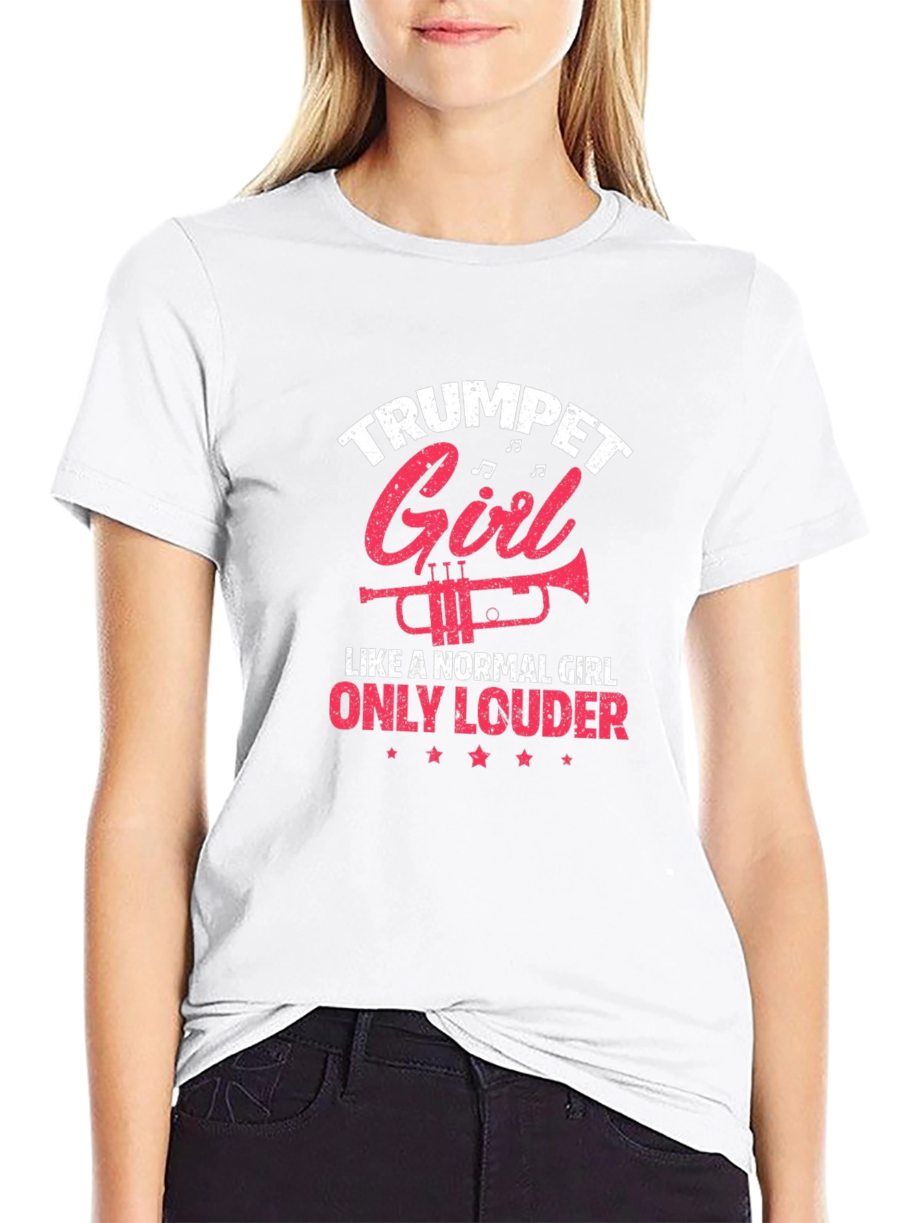 Trumpet Girl T-Shirt - Music Lover Tee