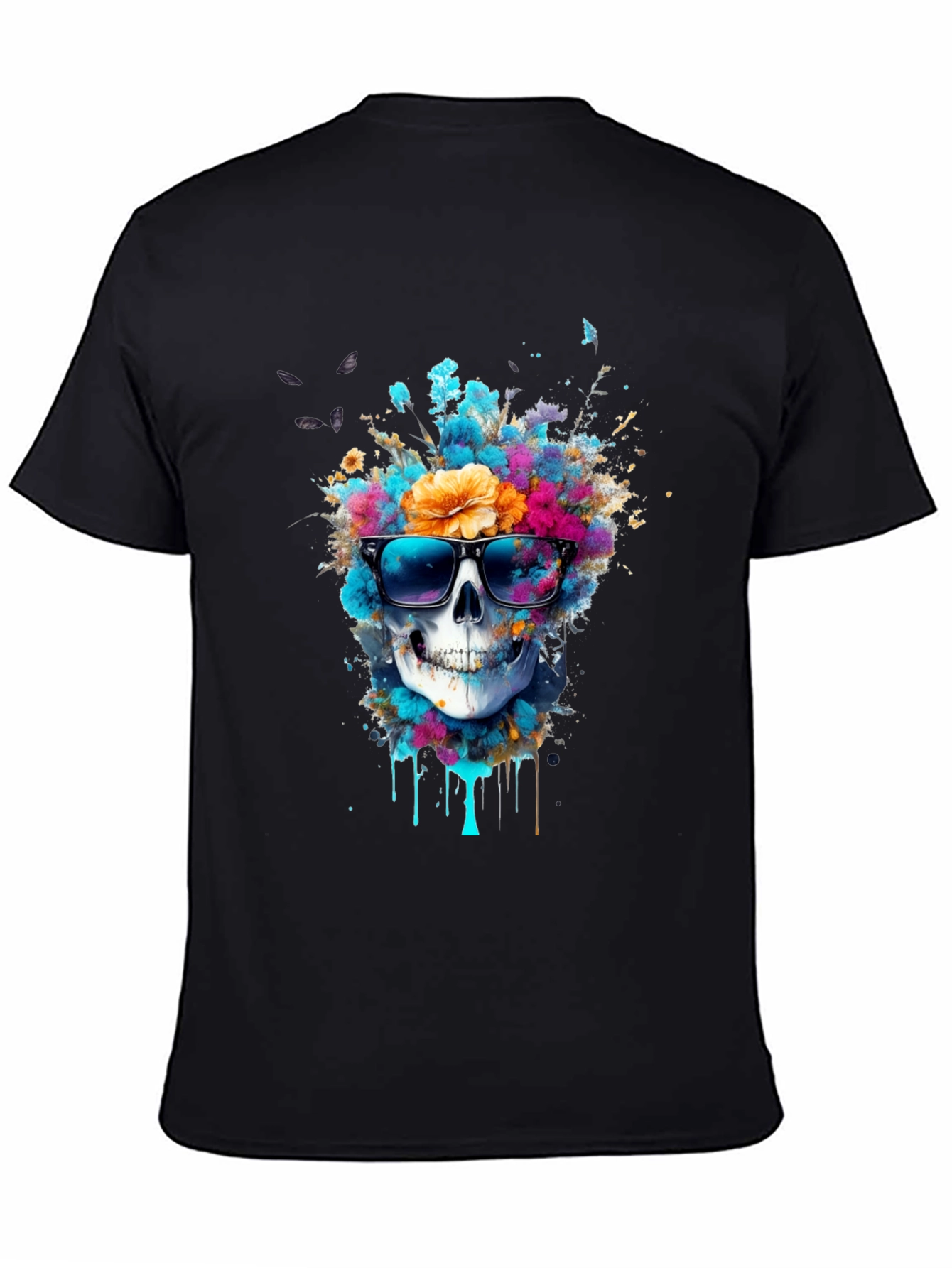 Skull & Floral Graphic Tee