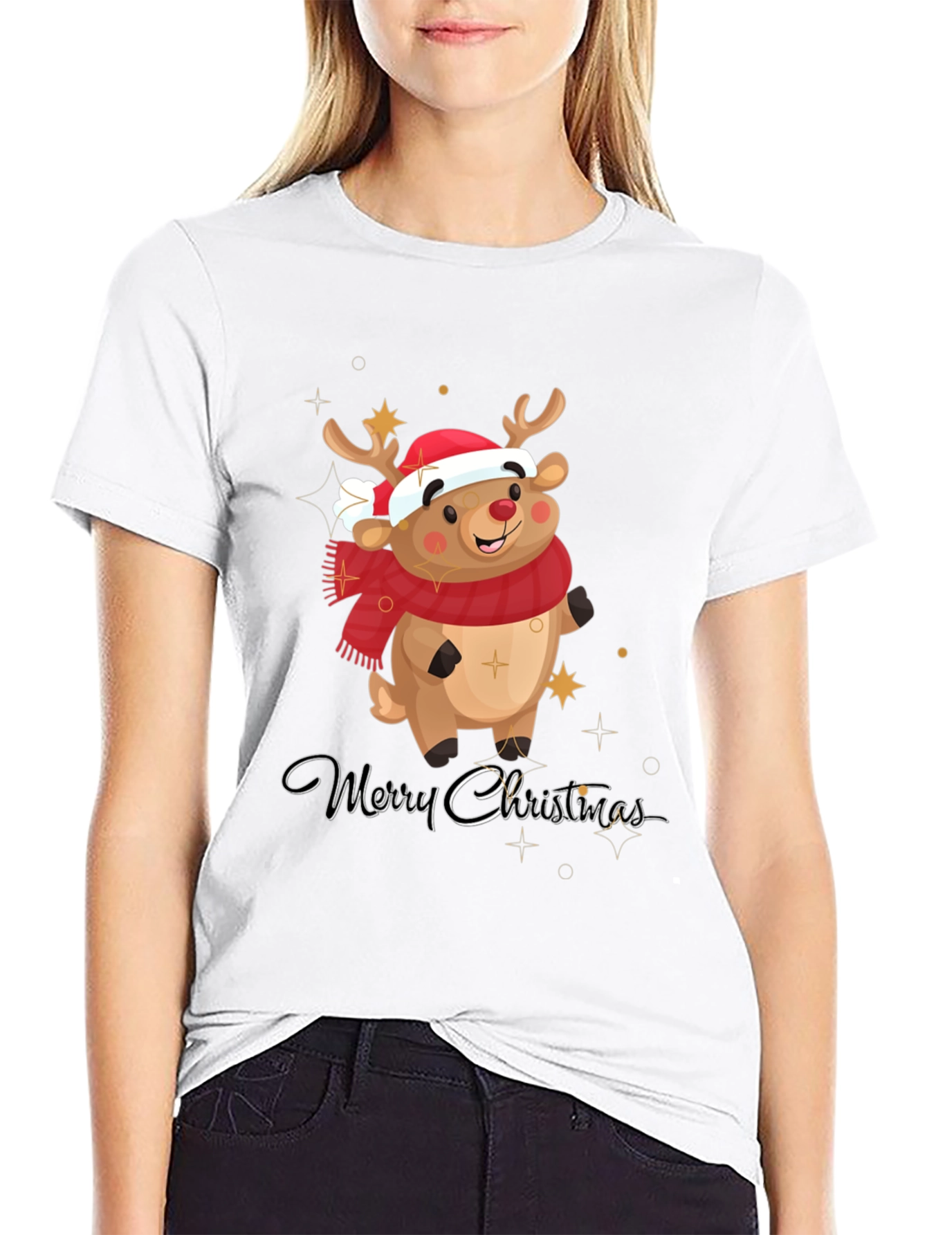 Merry Christmas Reindeer T-Shirt