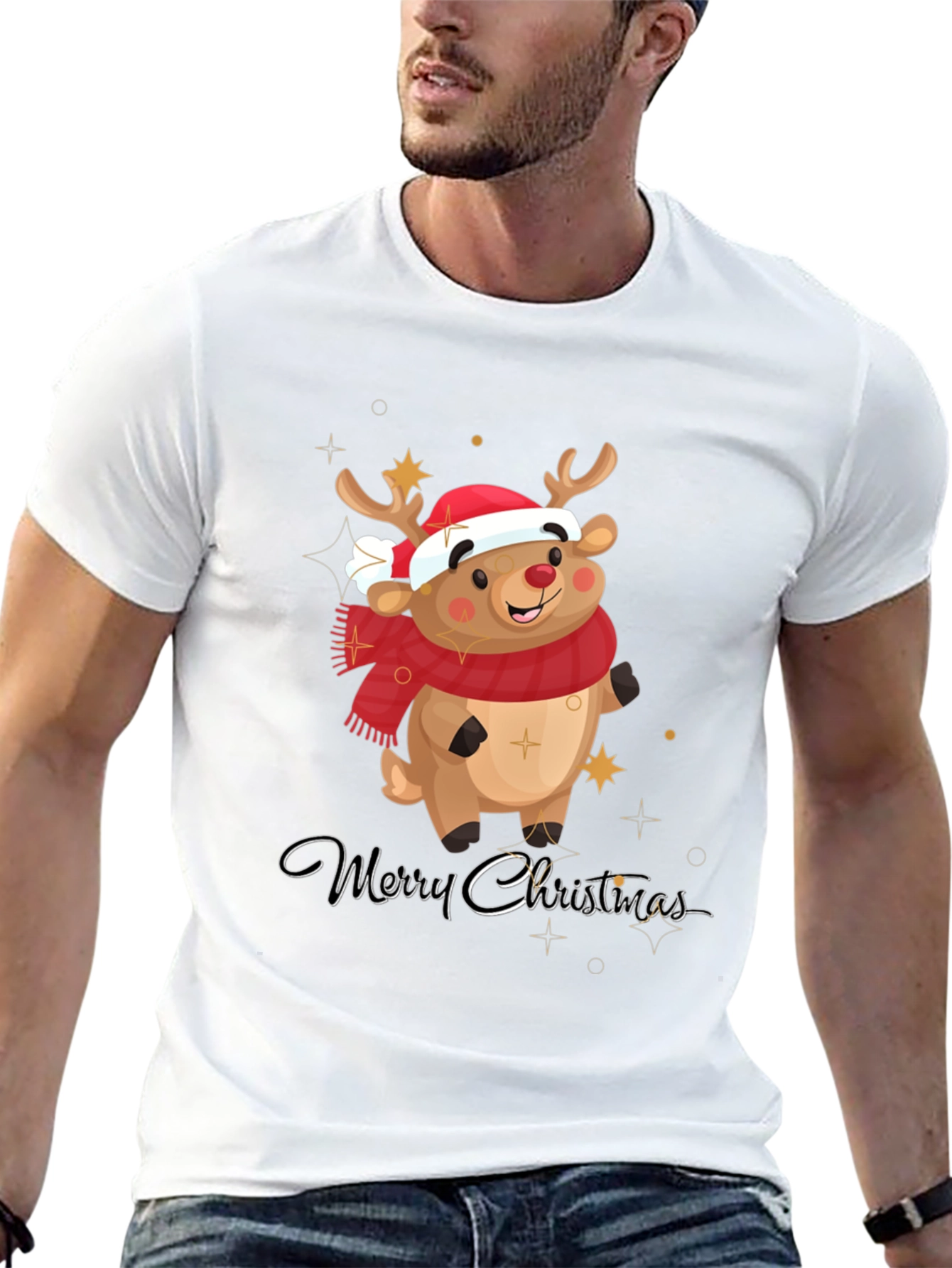 Merry Christmas Reindeer T-Shirt