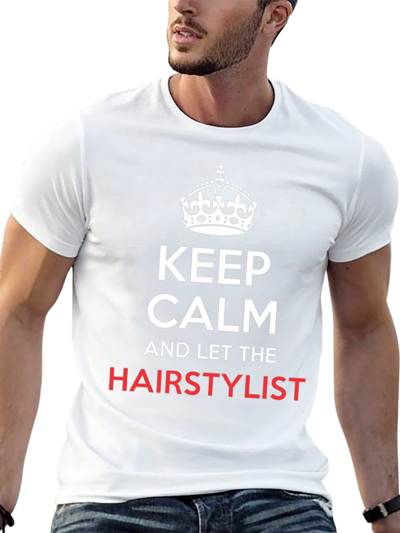 Keep Calm Hair Stylist T-Shirt - Black