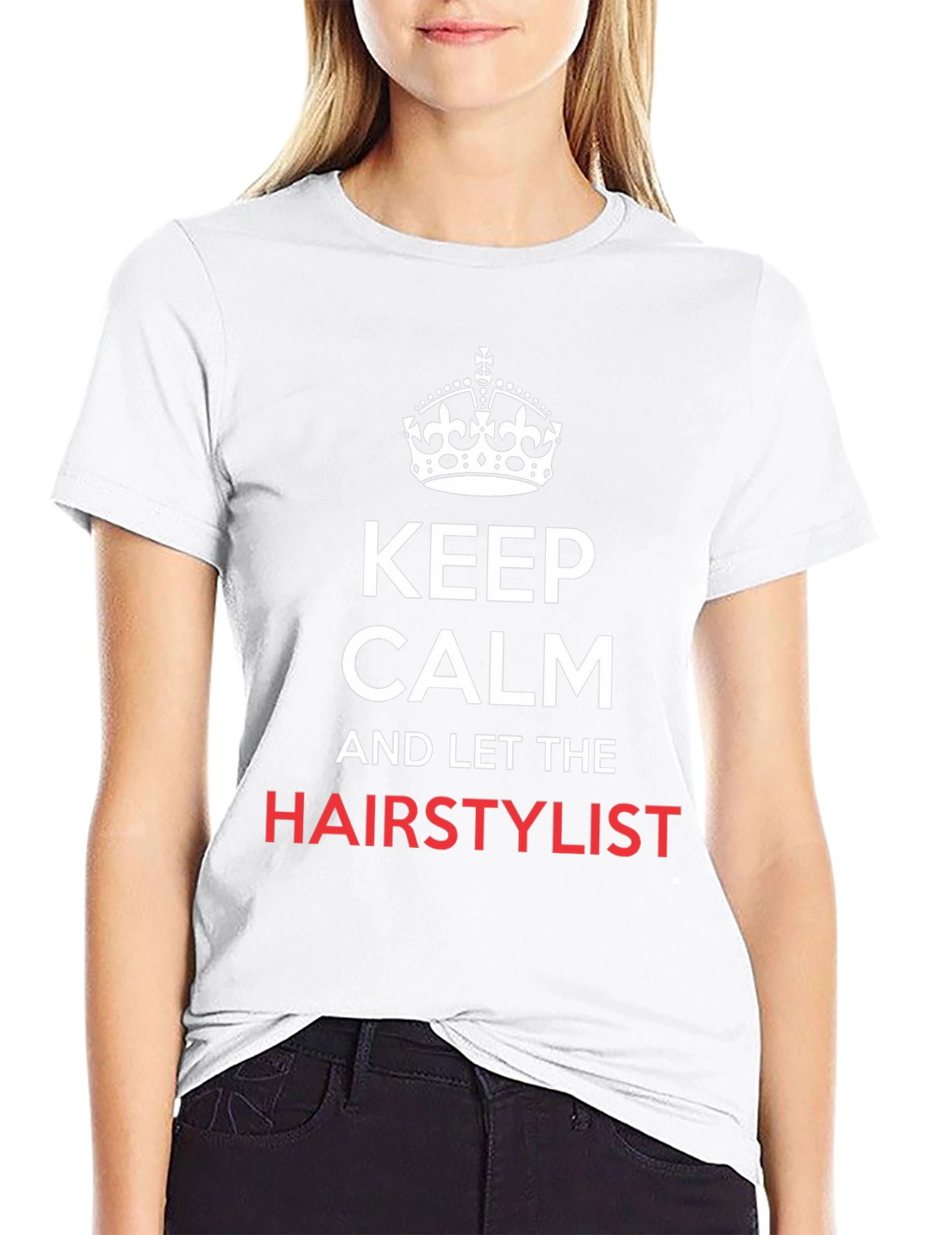 Keep Calm Hair Stylist T-Shirt - Black