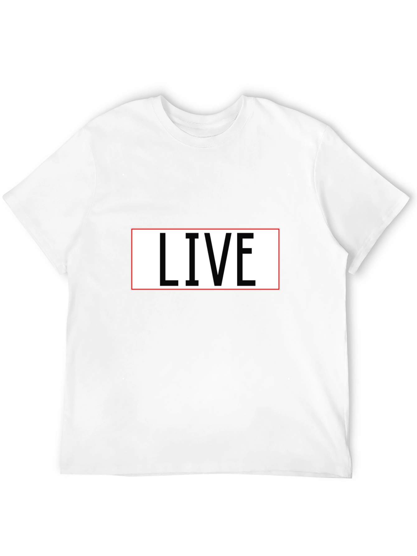 LIVE T-Shirt - Black Cotton Blend Tee