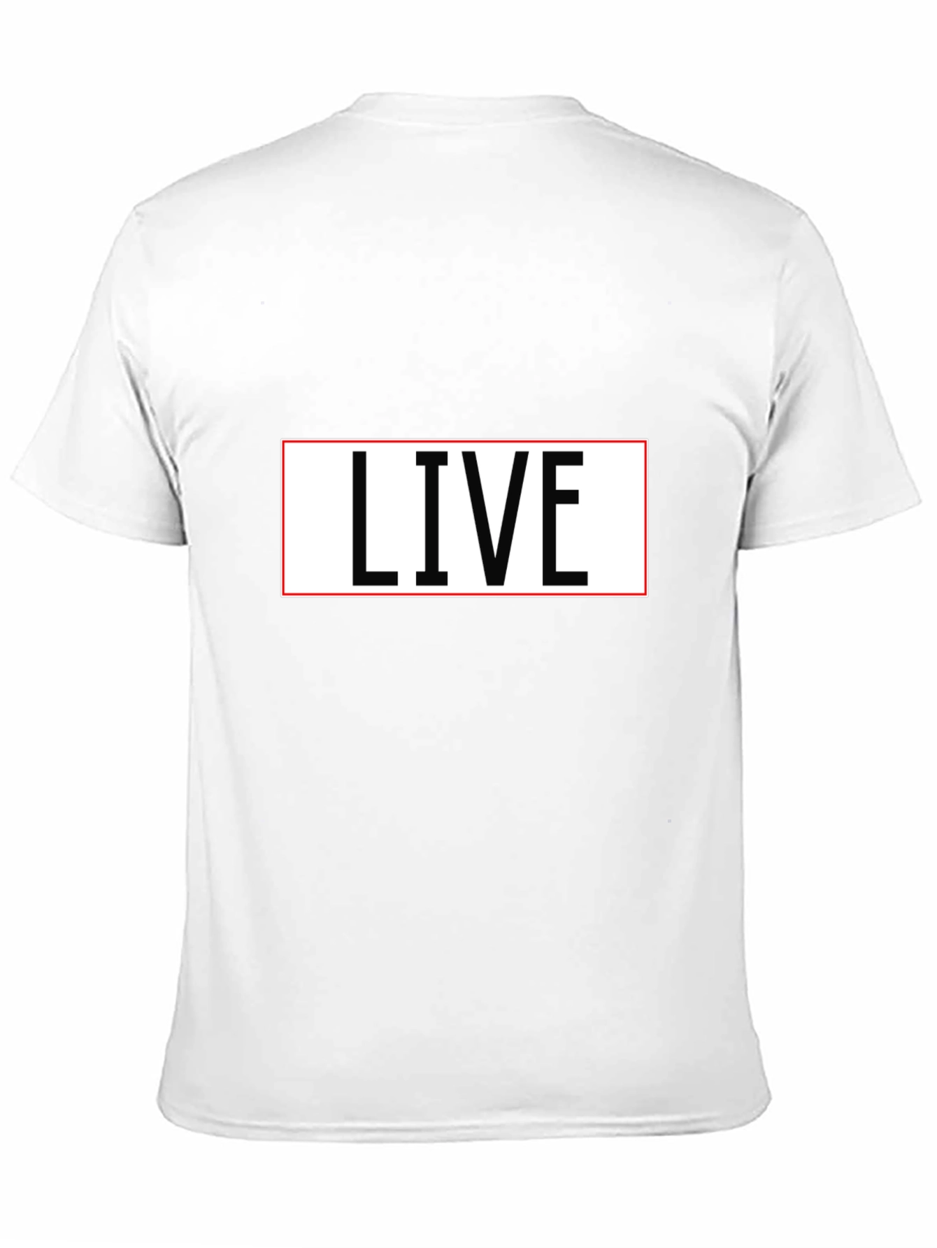 LIVE T-Shirt - Black Cotton Blend Tee