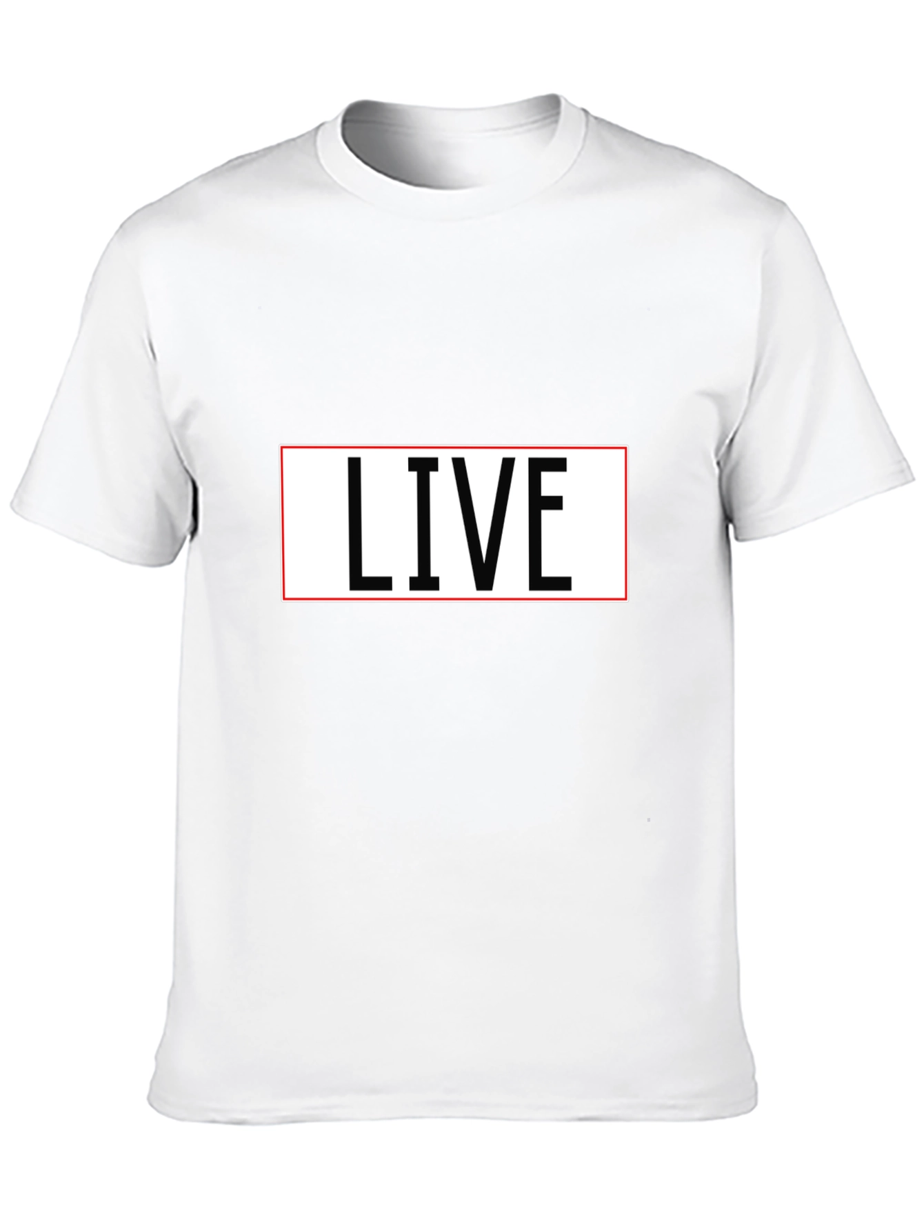 LIVE T-Shirt - Black Cotton Blend Tee