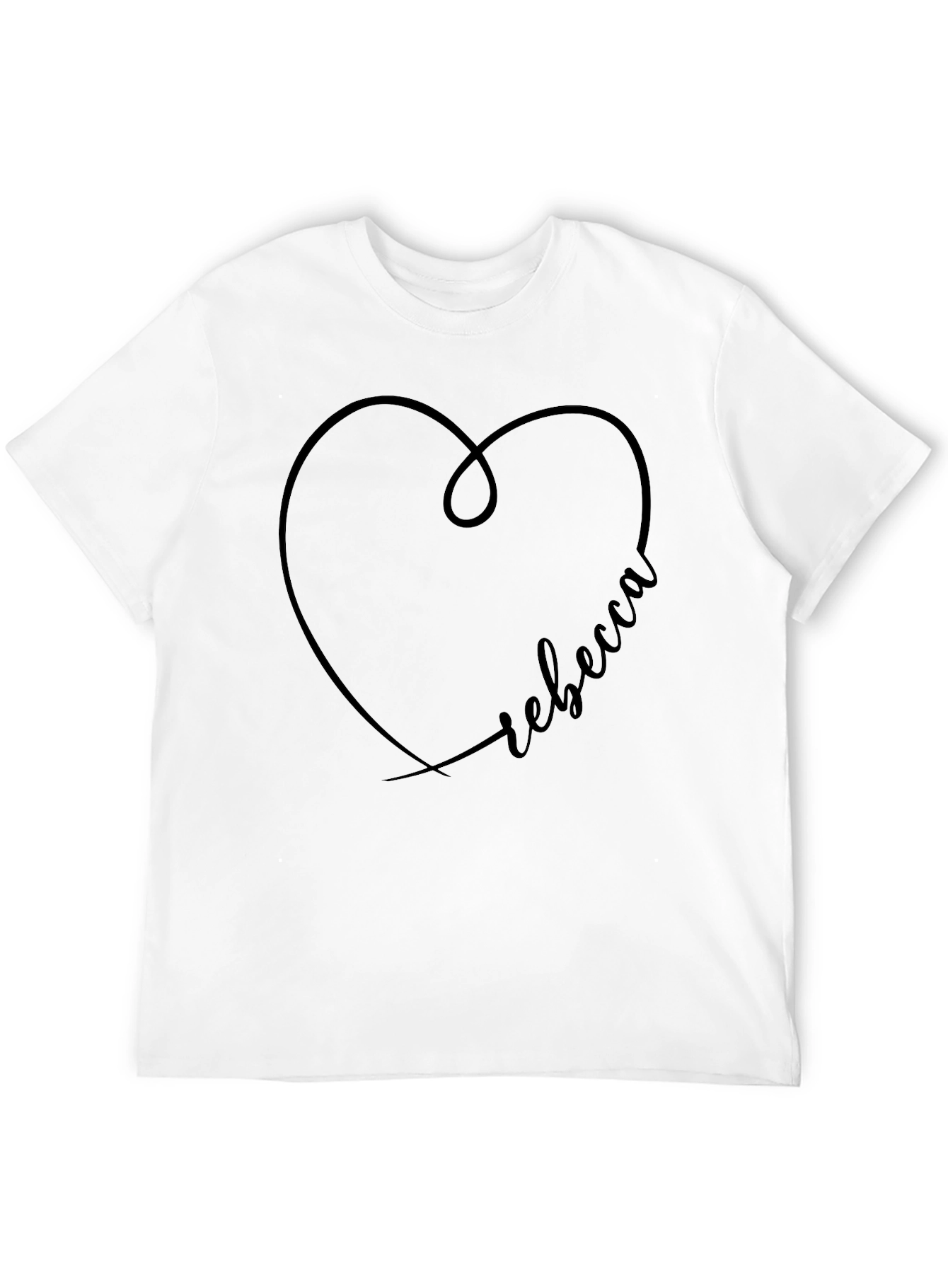 Rebecca Heart Personalized T-Shirt