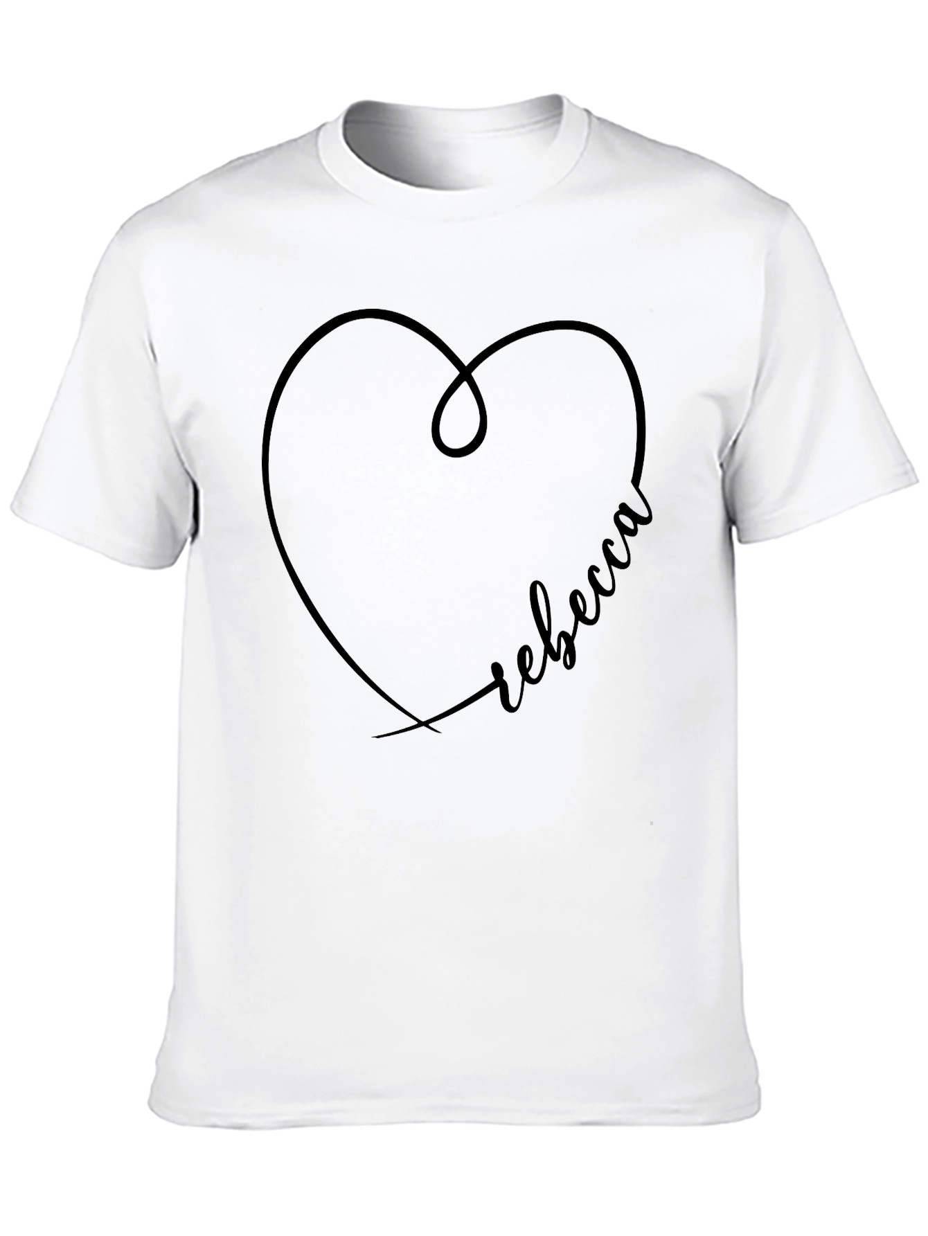 Rebecca Heart Personalized T-Shirt