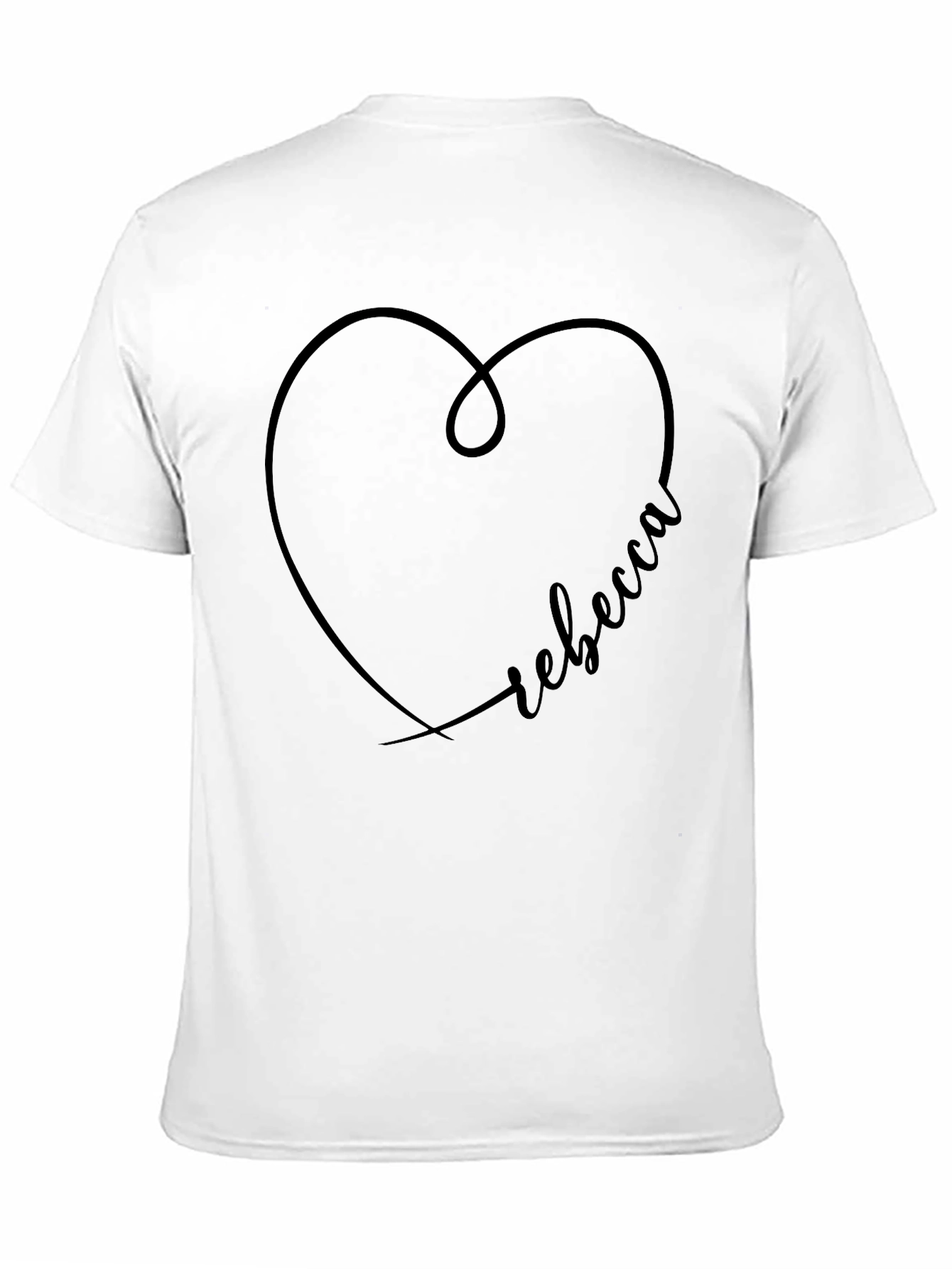 Rebecca Heart Personalized T-Shirt