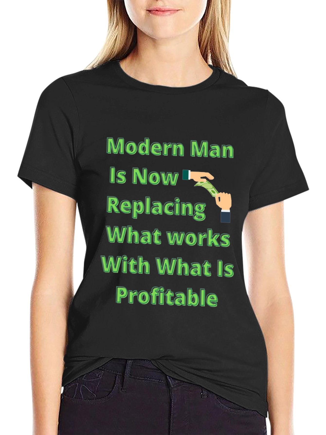 Modern Man Profitable Black T-Shirt