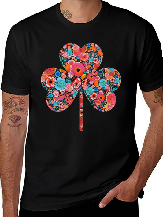 Floral Clover Graphic Tee - St. Patricks Day