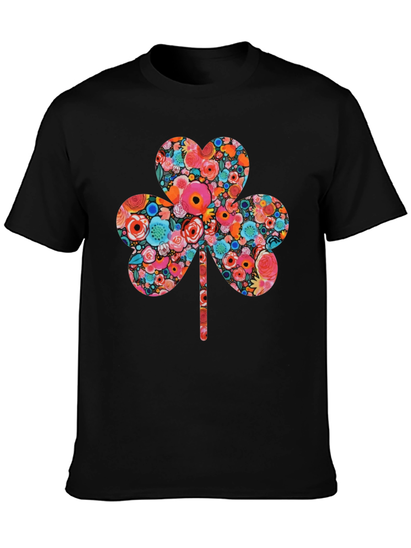 Floral Clover Graphic Tee - St. Patricks Day
