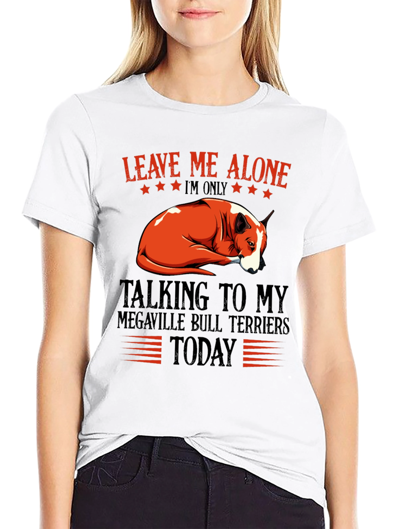 Leave Me Alone Bull Terrier T-Shirt