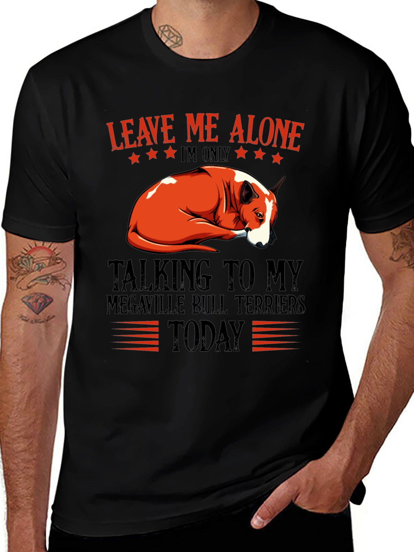 Leave Me Alone Bull Terrier T-Shirt