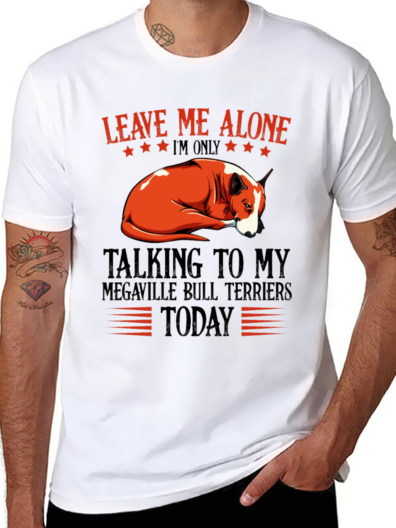Leave Me Alone Bull Terrier T-Shirt