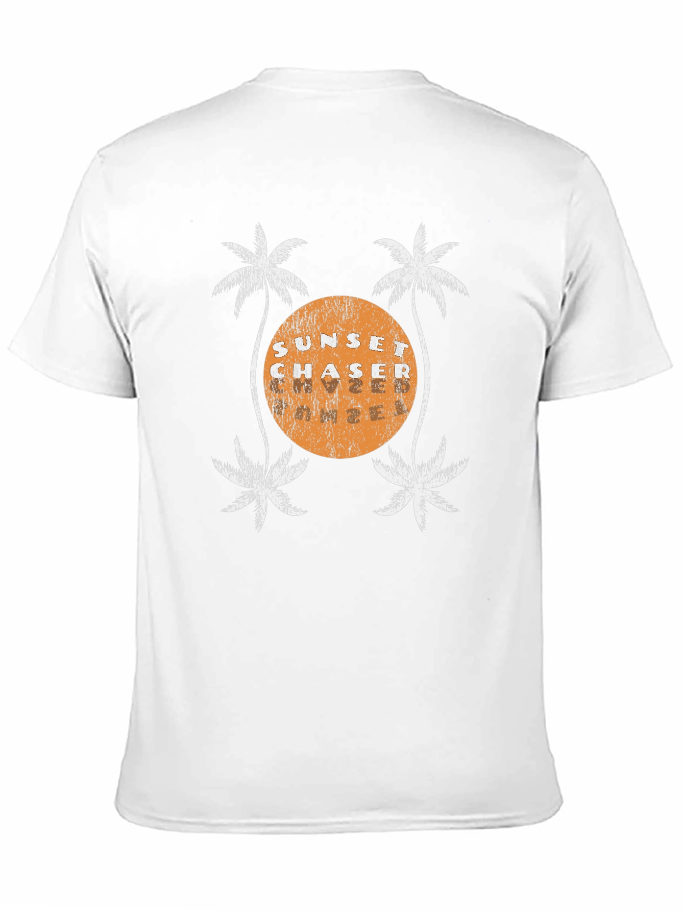 Sunset Chaser Graphic Tee - Tropical Palm Tree Design