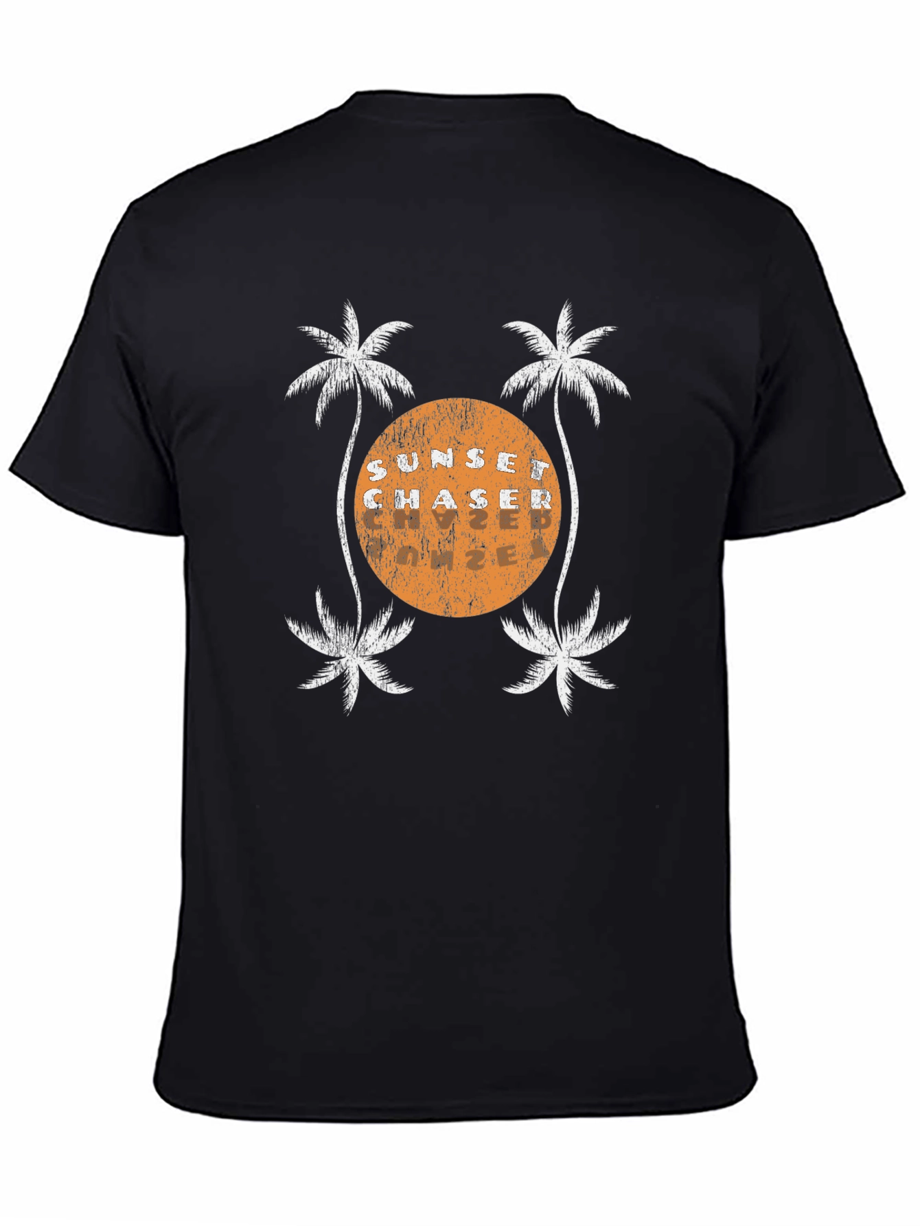Sunset Chaser Graphic Tee - Tropical Palm Tree Design